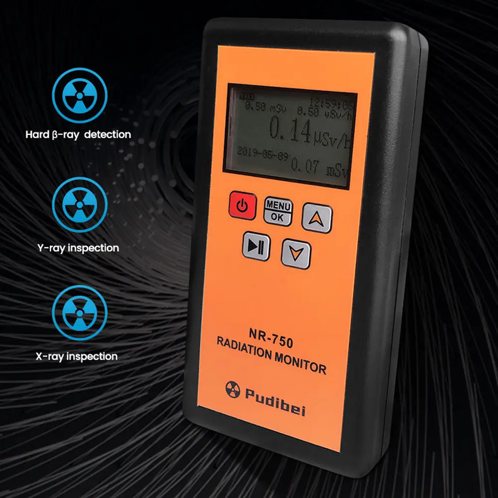 NR-750 850 950 Handheld Nuclear Radiation Detector LCD Display Household Radioactive Tester Geiger Counter β Y X-ray Detection