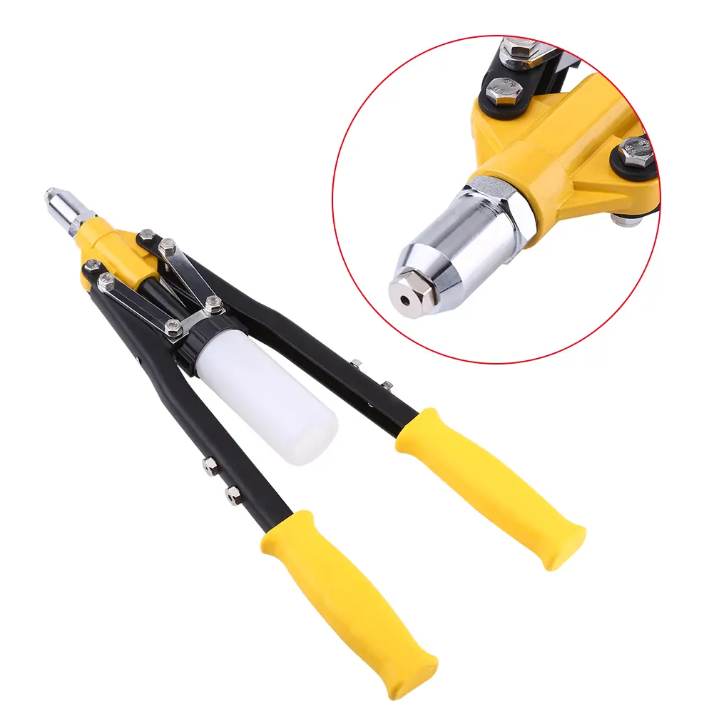 Professional Hand Riveter Heavy Duty Blind Rivet Gun 3.2mm 4.0mm 4.8mm 5.0mm 6.4mm Rivet Tool Rivet Gun 5 Rivet Nosepieces