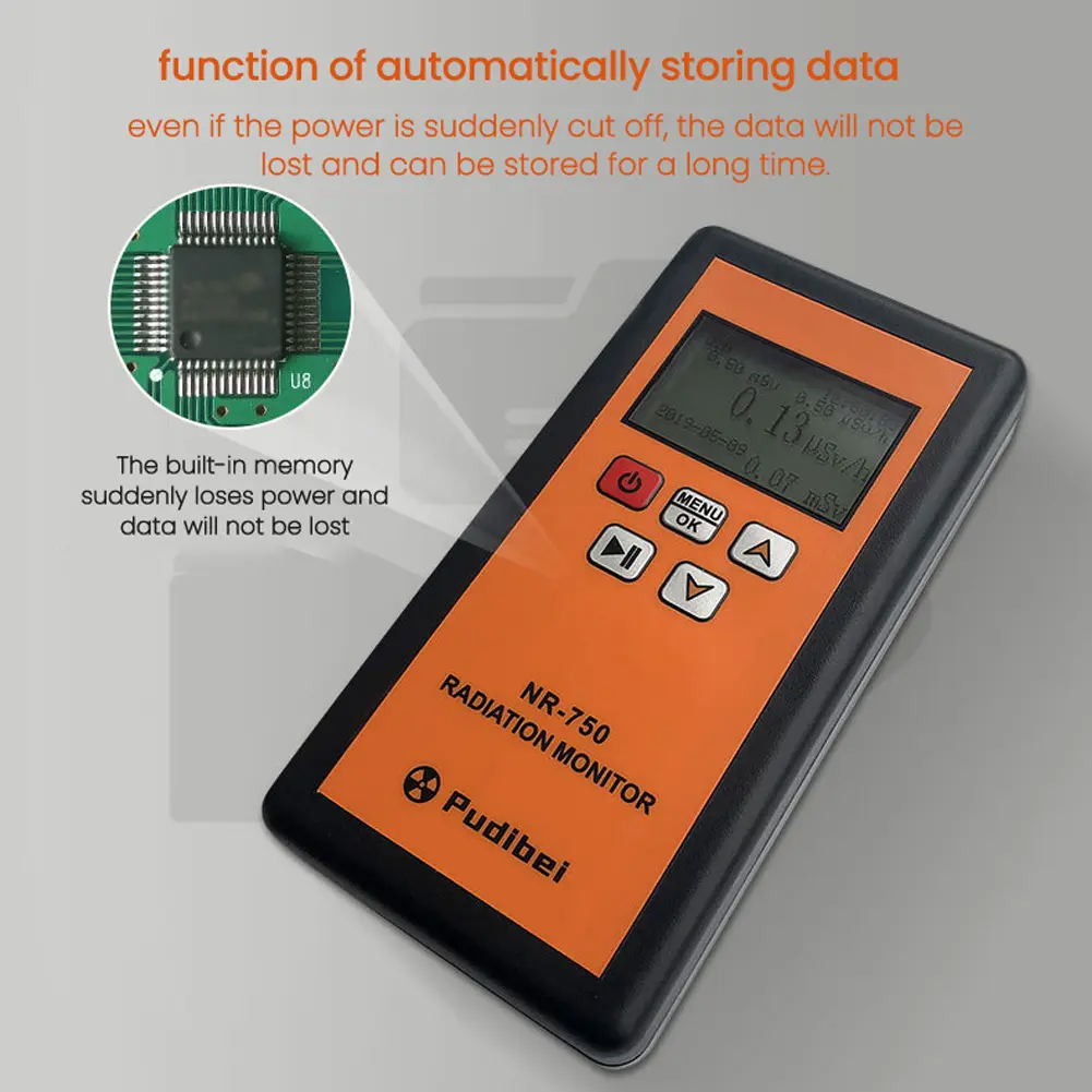 NR-750 850 950 Handheld Nuclear Radiation Detector LCD Display Household Radioactive Tester Geiger Counter β Y X-ray Detection