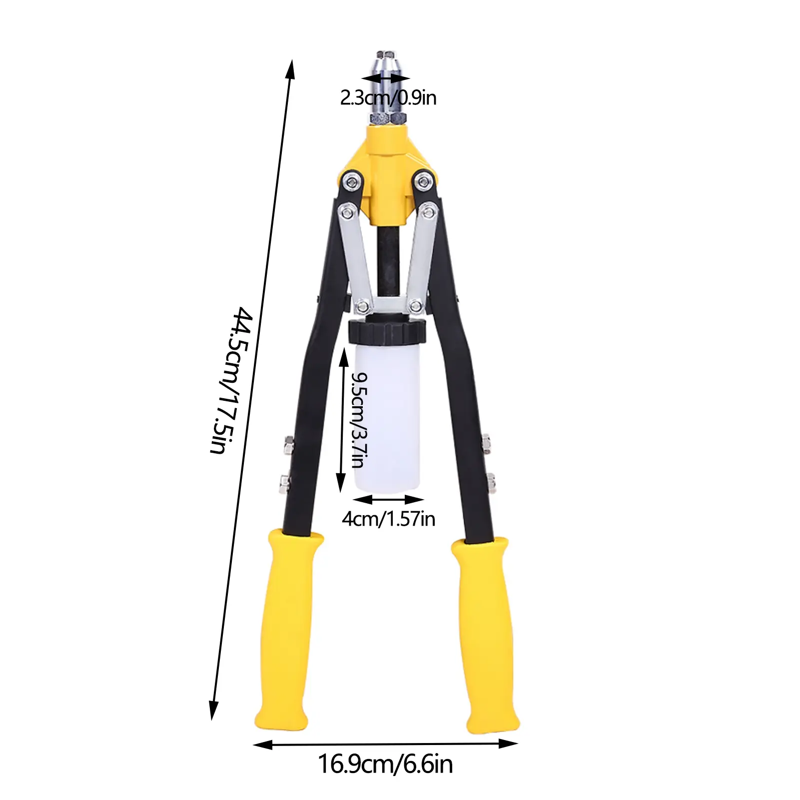 Professional Hand Riveter Heavy Duty Blind Rivet Gun 3.2mm 4.0mm 4.8mm 5.0mm 6.4mm Rivet Tool Rivet Gun 5 Rivet Nosepieces