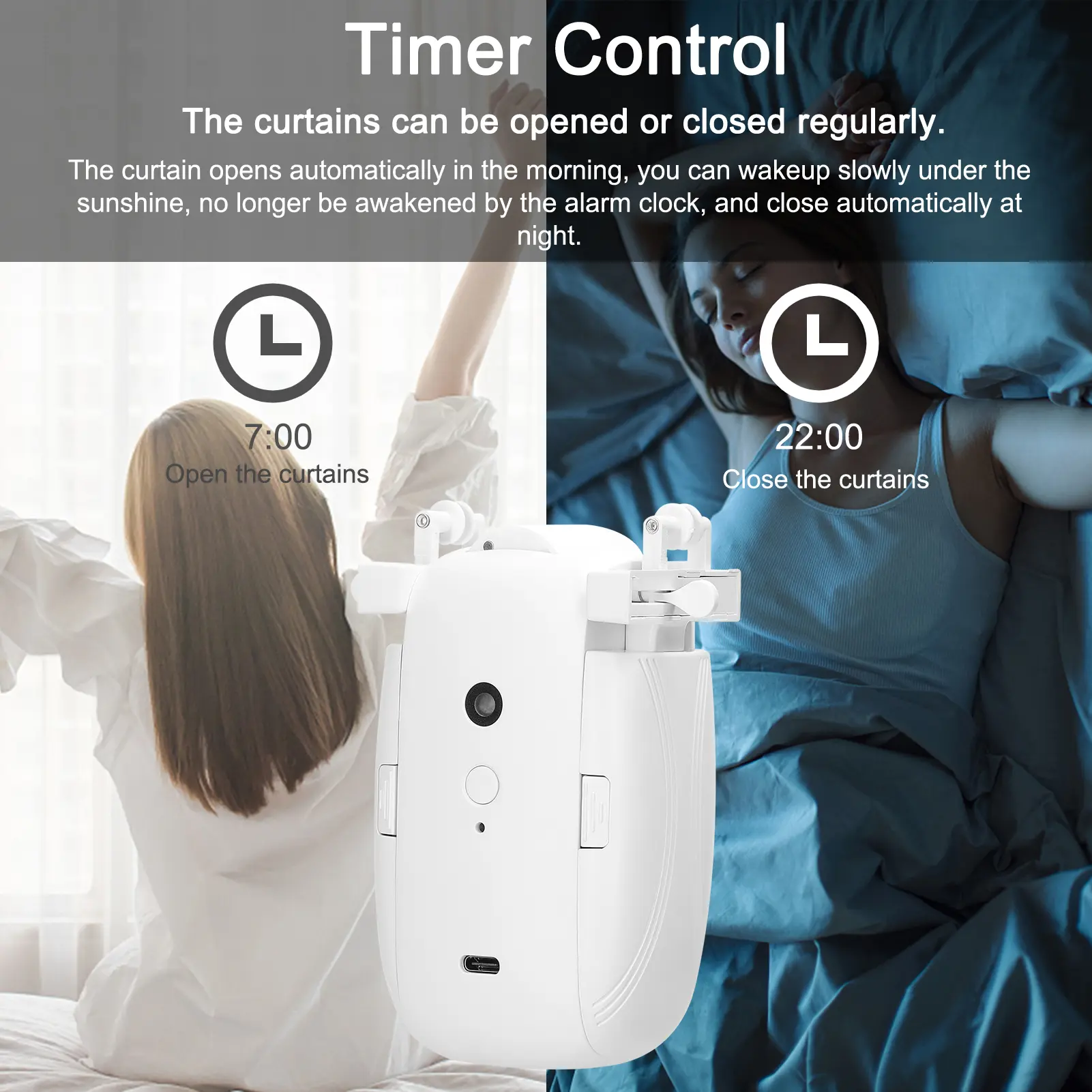 Tuya ZigBee Intelligent Curtain Motor Automatic Opener No Wiring Remote Control I-Rail/U-Rail/Roman Rod Electric Curtain Robot