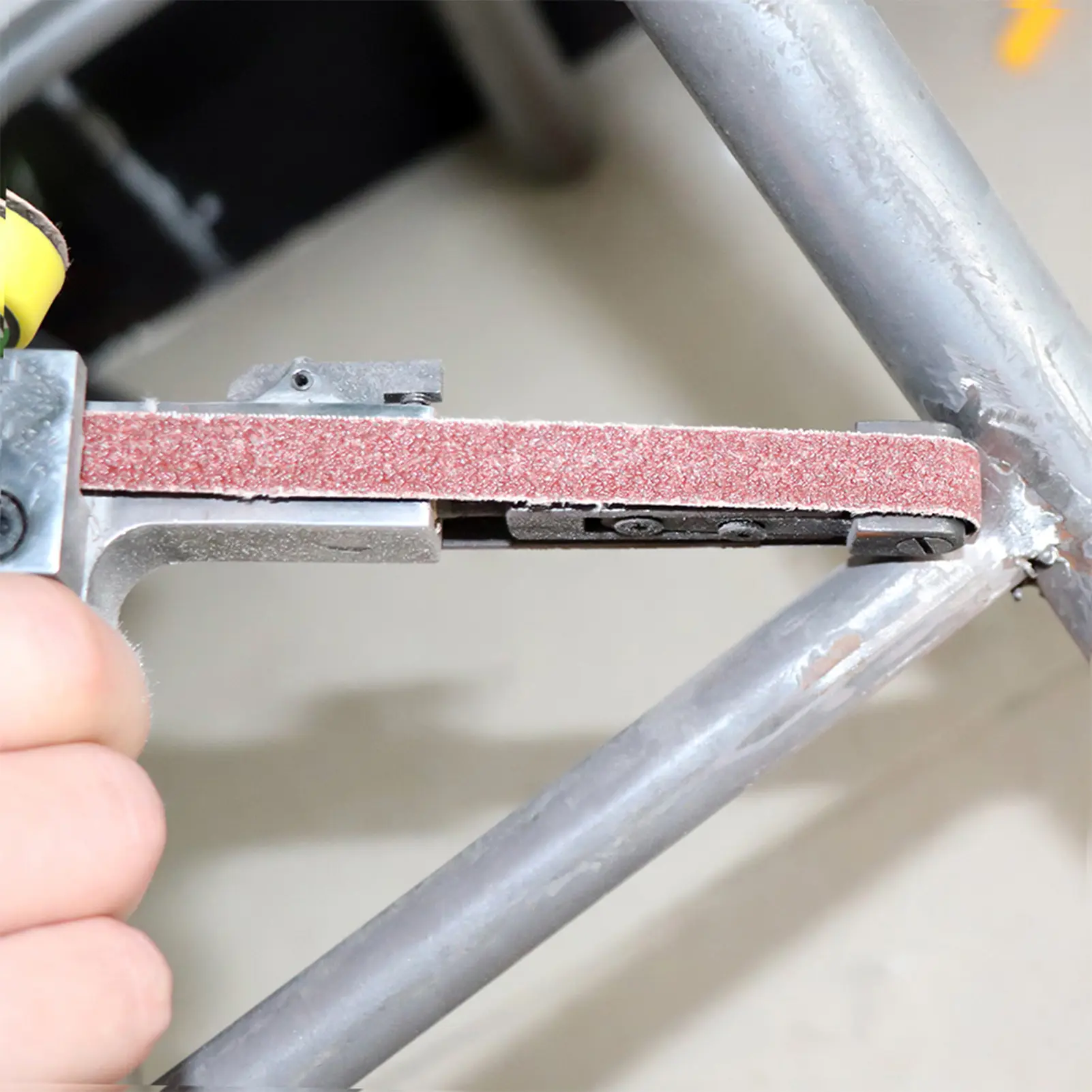 KKMOON Electric Belt Sander Mini Belt Sander Electric Grinder Small Grinding Machine Electric Belt Sander with Sanding Belts