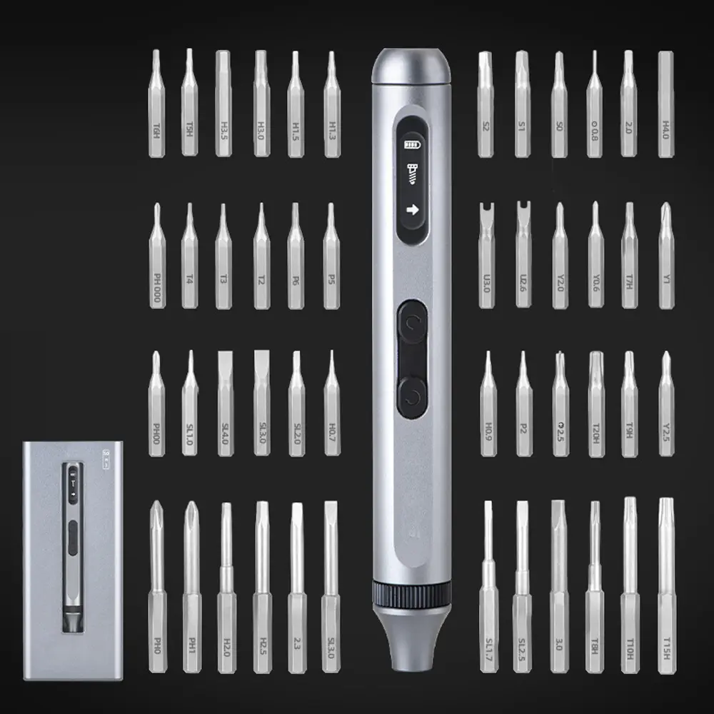 High Precise Electric Screwdriver Screw Driver Type-C Charging Electric Repairing Tool Set for Mobilephones Computers Repair