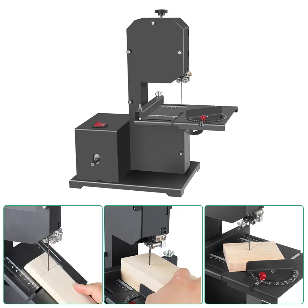 Multifunctional Band Saw Machine 1750RPM Benchtop Saw TableSaw Electric Desktop Saws DIY Cutting Tool Woodworking Lathe Machine