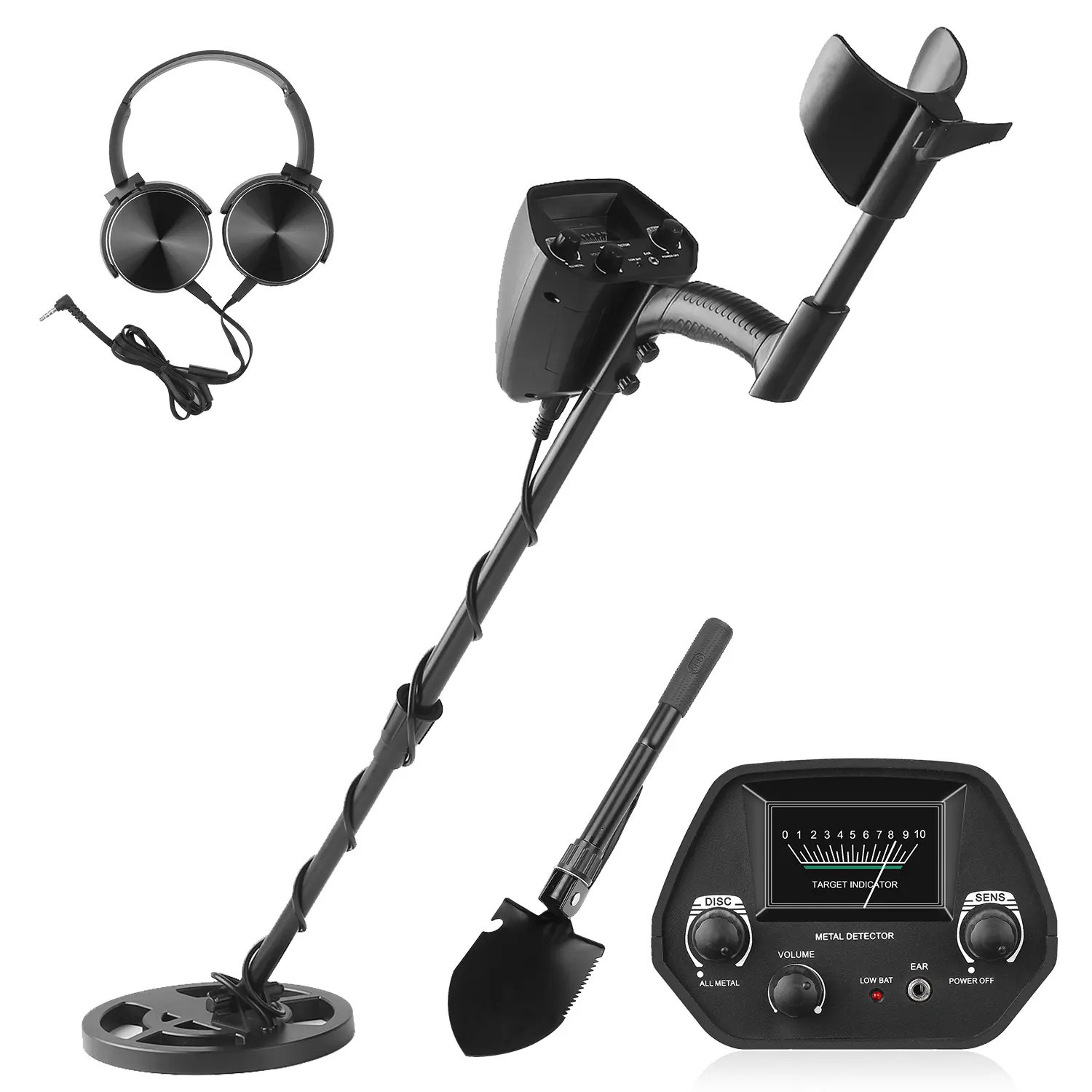 Metal Detector Underground Gold Detector Metal Length Adjustable Treasure Hunter Seeker Portable Hunter Detector Finder Seeker