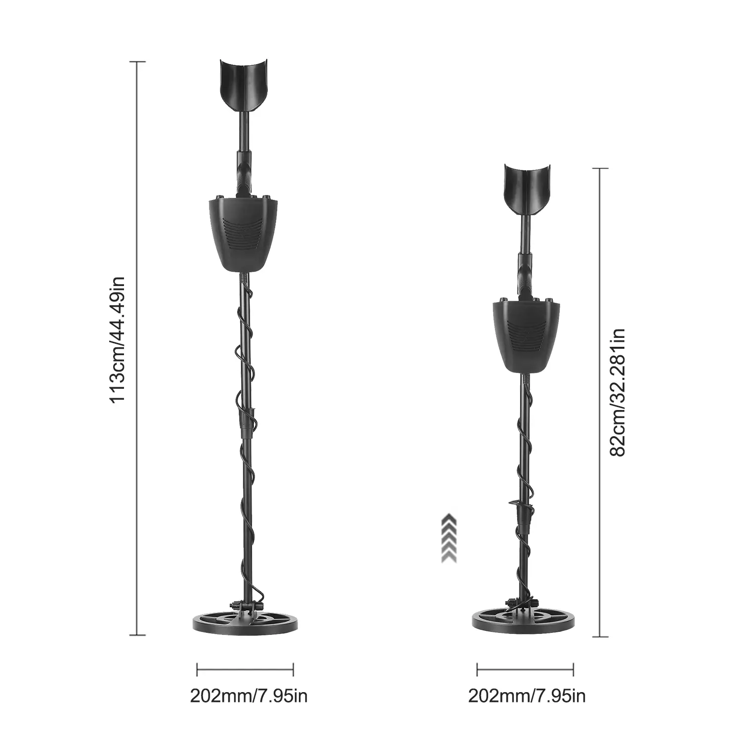 Metal Detector Underground Gold Detector Metal Length Adjustable Treasure Hunter Seeker Portable Hunter Detector Finder Seeker