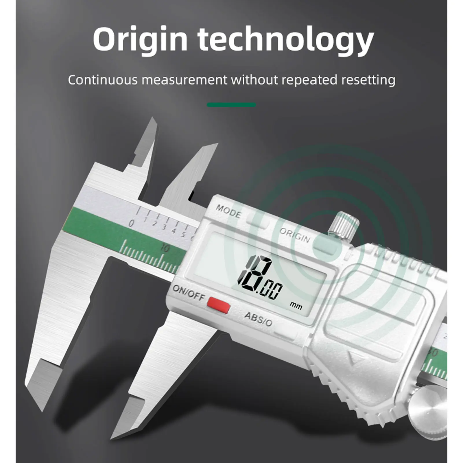 Digital Caliper Digital Caliper Measuring Tool Auto Shut Down 3 Units Lockable Continuous Measurement Stainless Steel for Home
