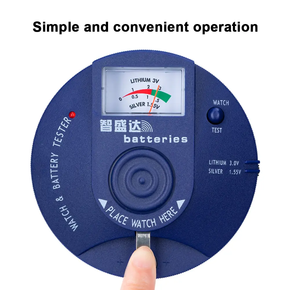 Portable Watch Repairing Tool Quartz Watch Detector Compact Button Battery Checker Quartz Movement Battery Tester Watch Tester