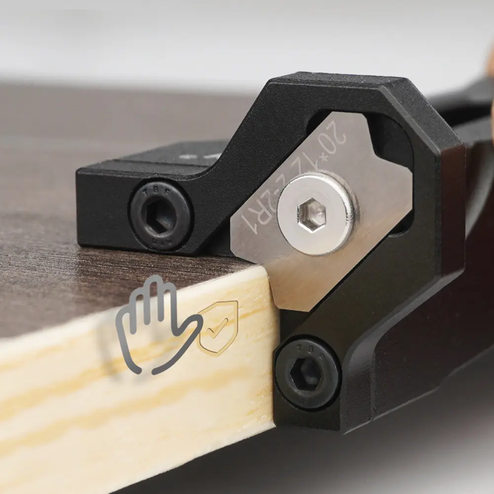 Woodworking Blade Edge Corner Planer Manual Planer Wood Chamfering Fillet Scraper Board Deburring Tool Edge Banding Arc Trimmer