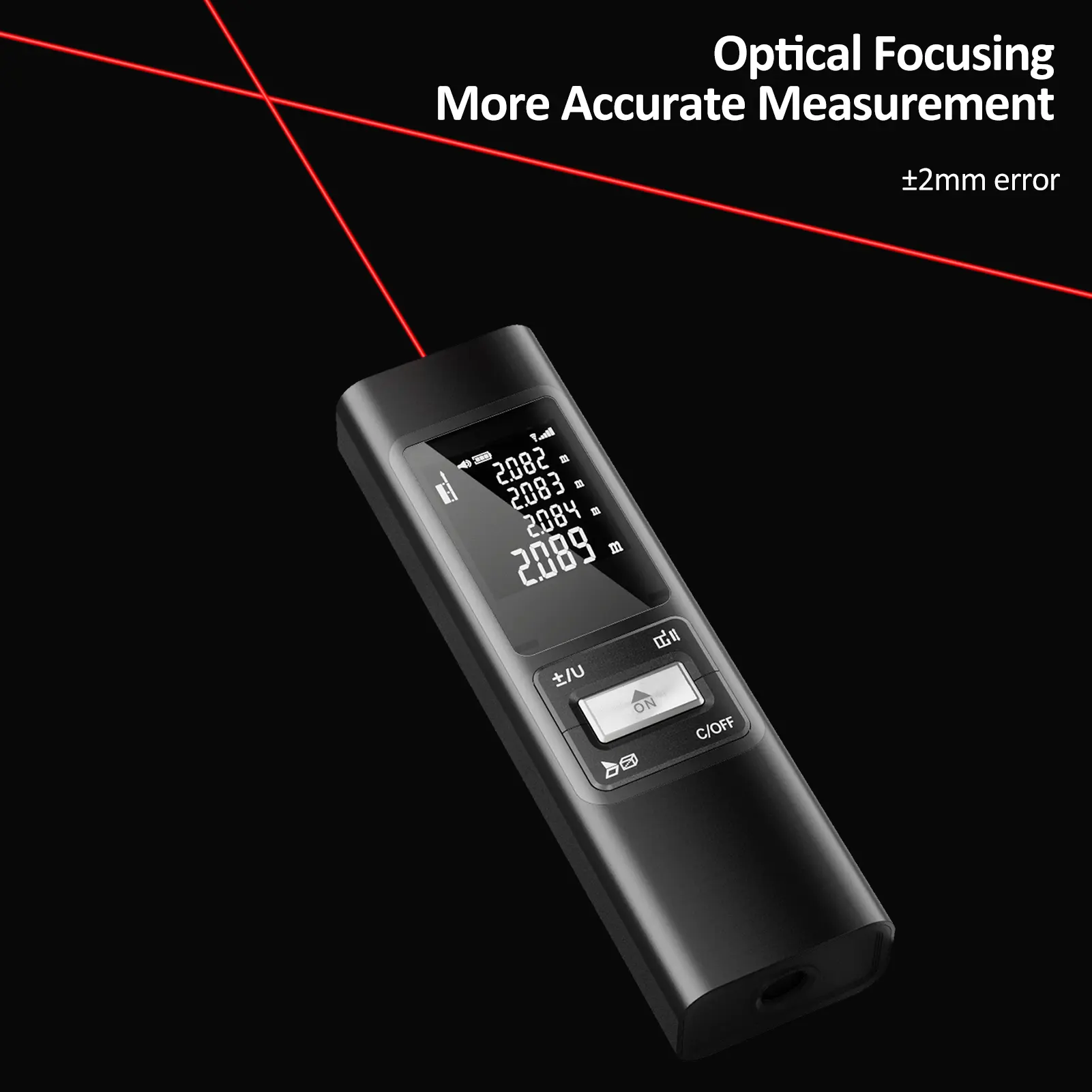 Handheld Rangefinder Laser Distance Meter 40M 60M 80M ±2mm Digital Mini Distance Measuring Meter Rechargeable Laser Rangefinder