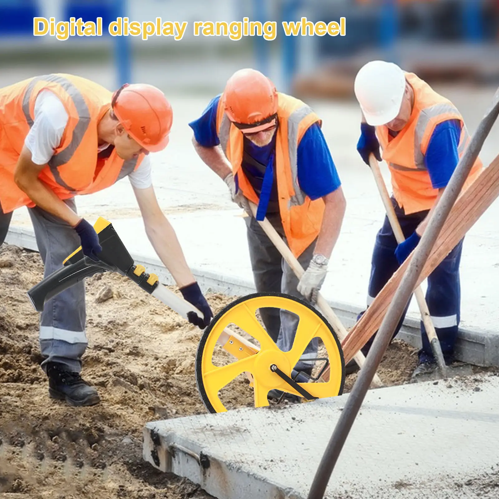 Rolling Tape Measure Wheel High  Measuring Wheel Wide Range Imperial Metric Backlit Display for Indoor Outdoor Projects