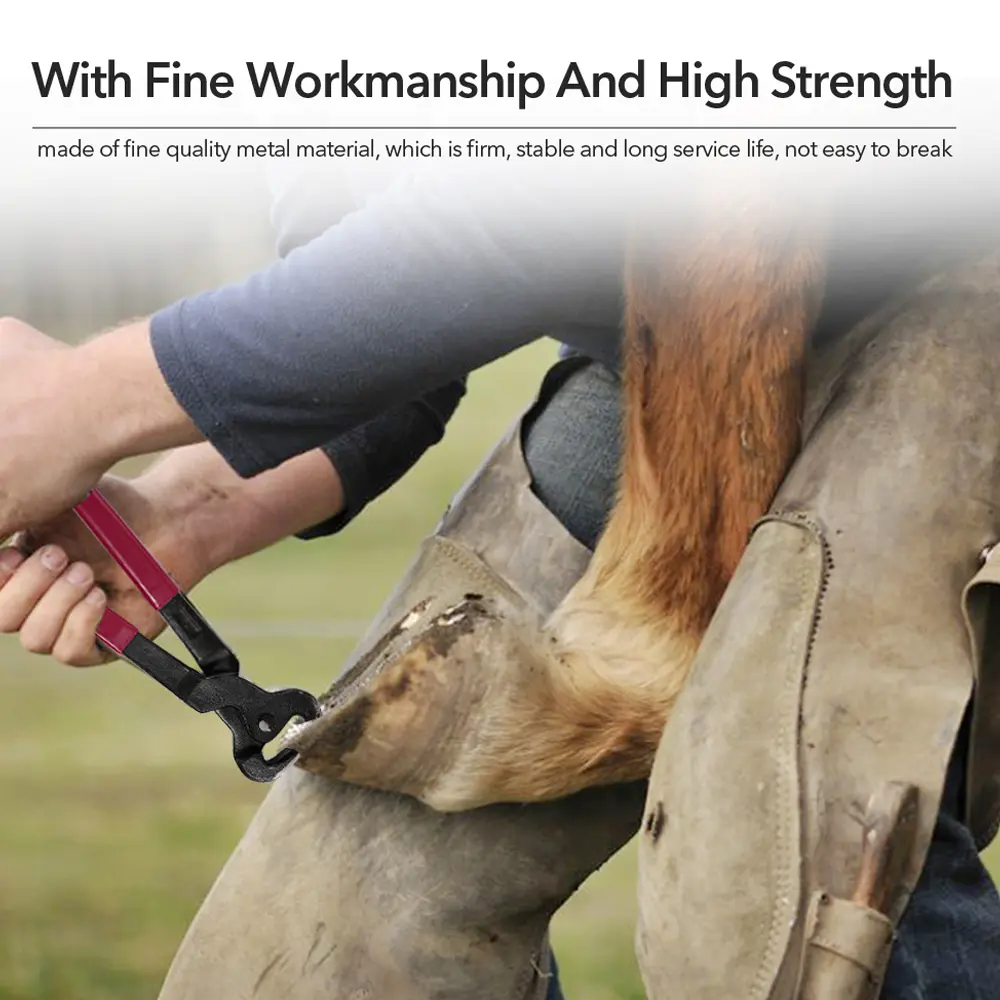 Horse Farrier Hoof Nipper Trim Shoeing File Rasp Handle Hoof Cutter Tool Horse Care Accessory Hoof Cutter Horse Hoof Cutter