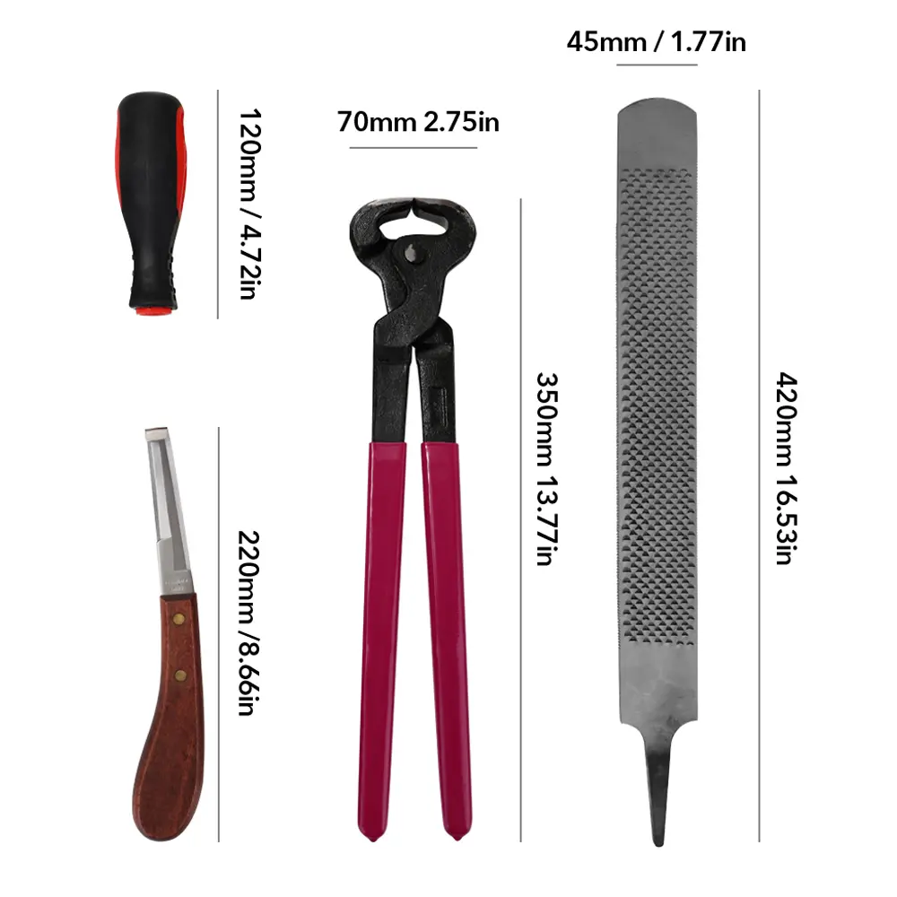 Horse Farrier Hoof Nipper Trim Shoeing File Rasp Handle Hoof Cutter Tool Horse Care Accessory Hoof Cutter Horse Hoof Cutter