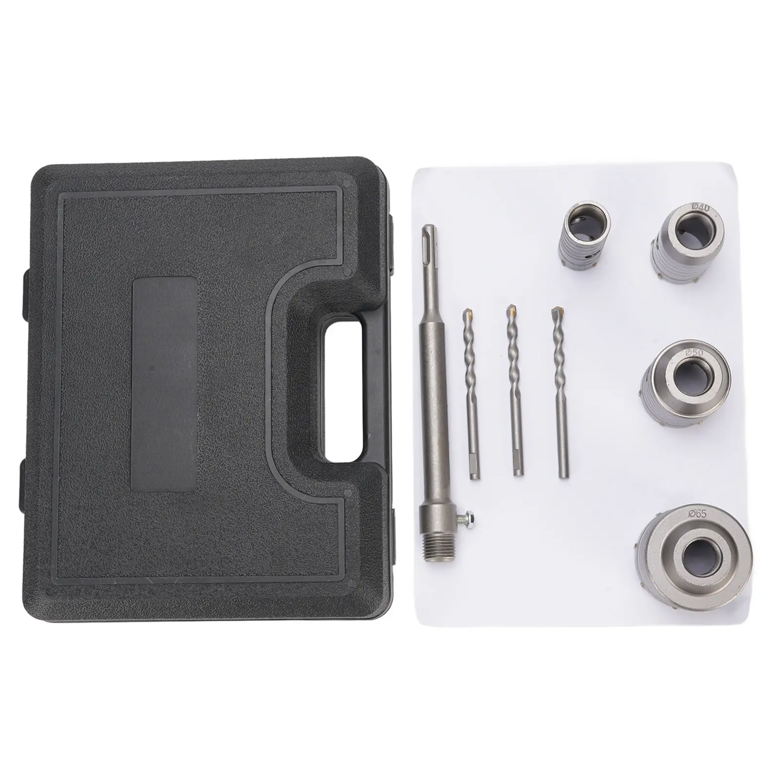 Concrete Hole Saw Kit 30mm 40mm 50mm 65mm Shank Wall Cement Masonry Stone Brick Drill Bit Sets Concrete Hole Saw Set