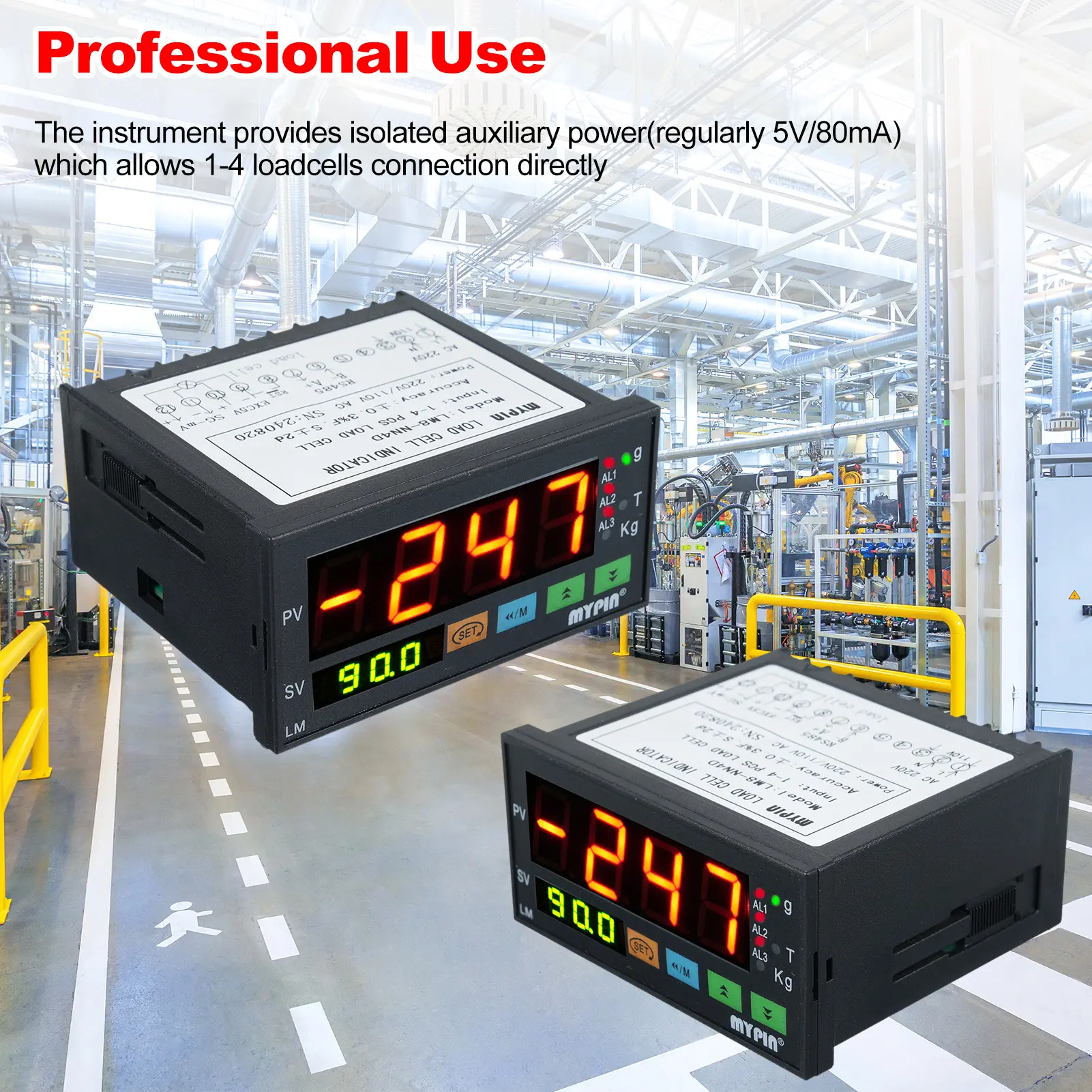 AC 110/220V 50/60Hz Load Cell Indicator Display Weighing Transducer Batching Trasmitter Weight Sensor Digital Weight Controller