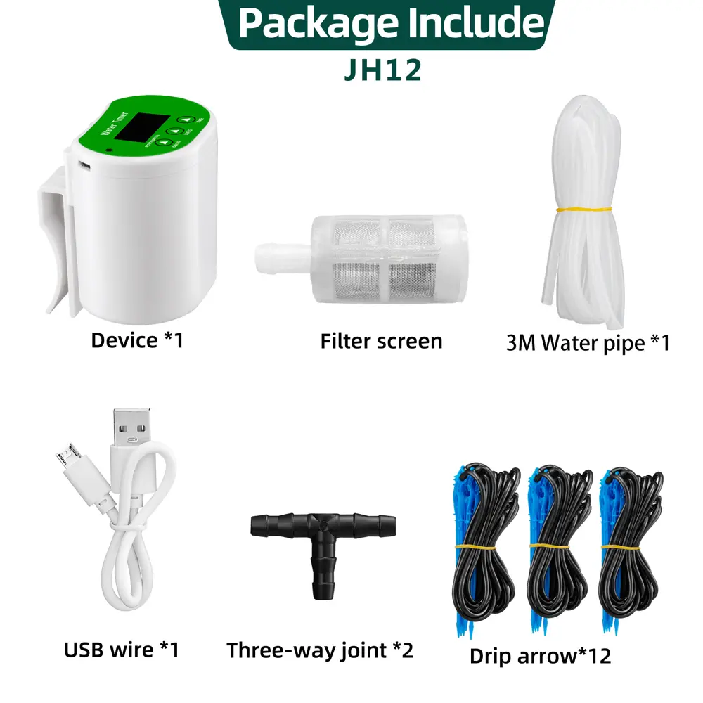 Intelligent Automatic Watering System Timed Waterer Device Garden Terrace Drip Irrigation for Potted Plants Vacation Watering