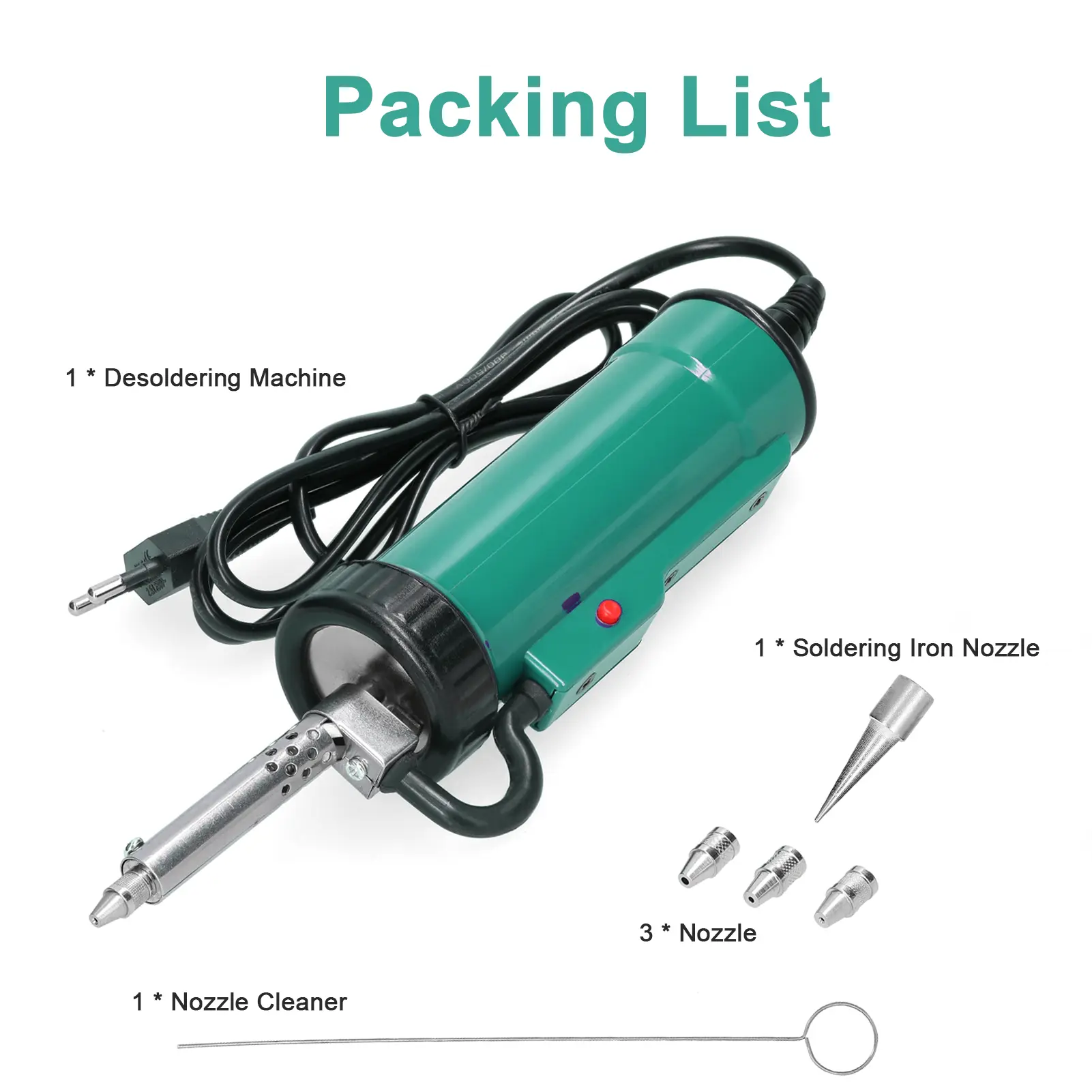 350W Electric Tin Absorber Powerful 2-Purpose Electric Tin Sucker Tin Molten Quick Heat Desoldering Machine Tin Removal Tool