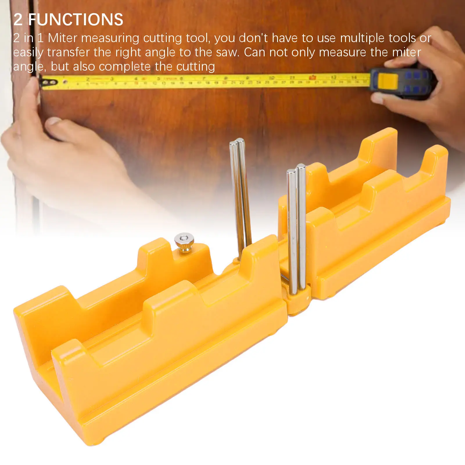 2 in 1 Mitre Angles Cutting Tool Mitre Measuring Cutting Tool 85-180° Accurate Miter Saw Protractor Tool for Woodworking Tool