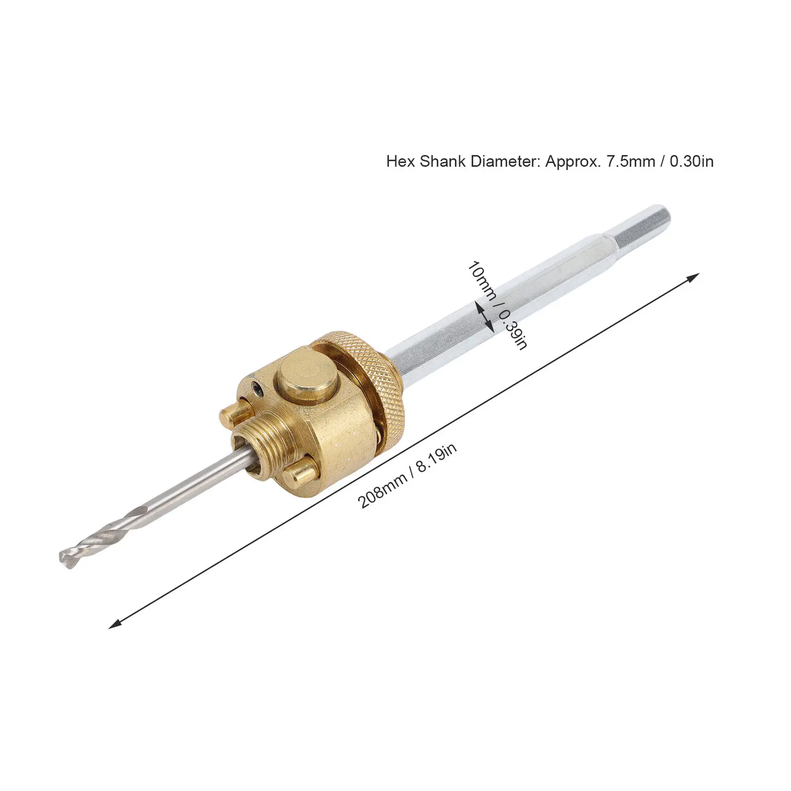 Quick Release Hole Saw Hex Shank Hole Opener Connecting Rod Quick Release Downlight Hole Saw for Solid Wood Board Gypsum Board