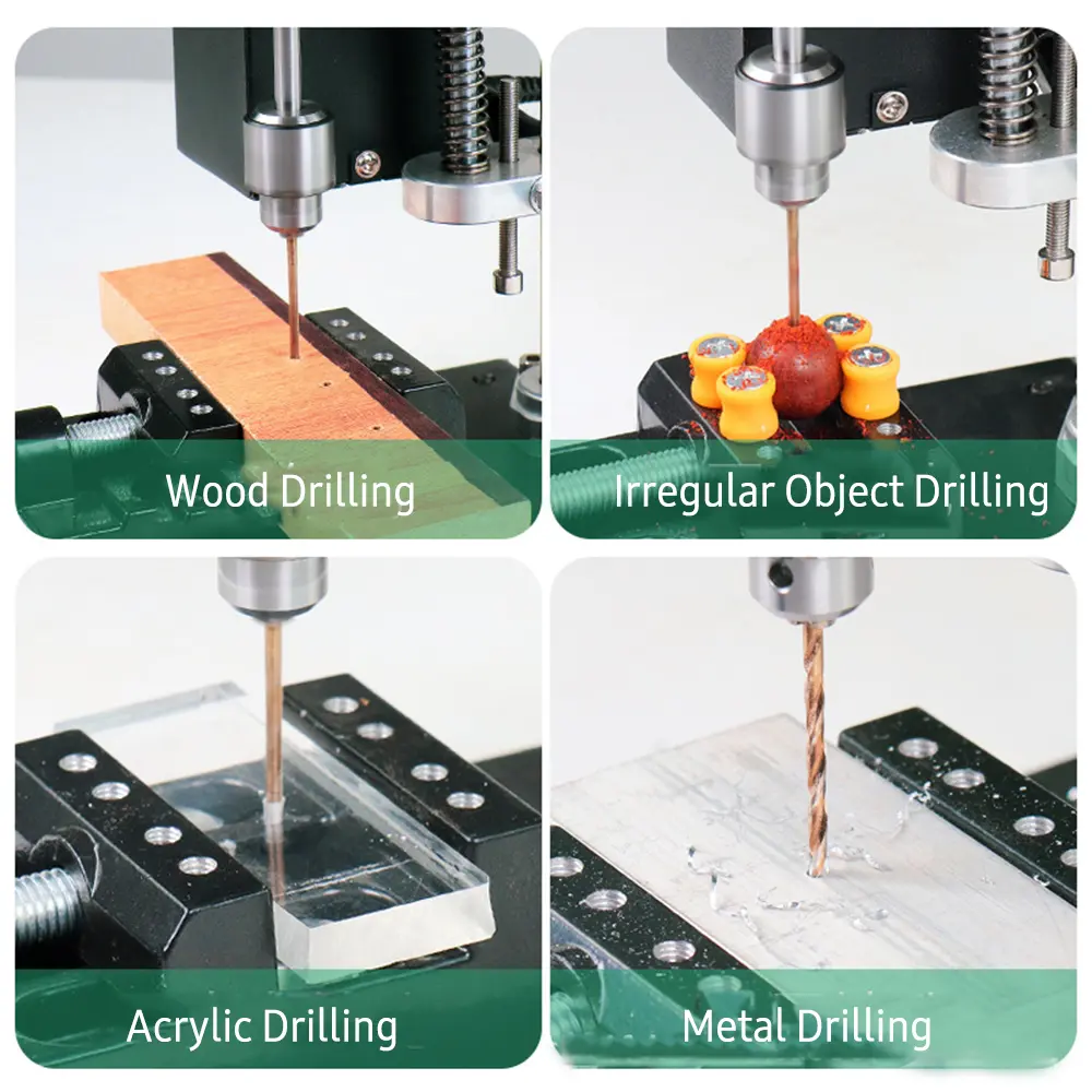 Mini Bench Drill Press Stand 7 Variable Speed Electric Benchtop Drilling Machine Precise Drill Workbench for Repair DIY Drilling