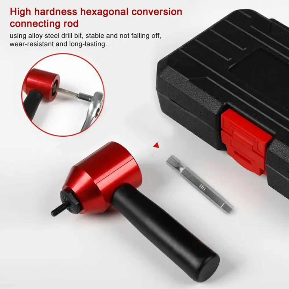 Metric M3-M8 Electric Drill Nut Conversion Tools Set Rivet Nut Converter Insert Nut Riveting Tool Cordless Rivet Nut Adapter Kit