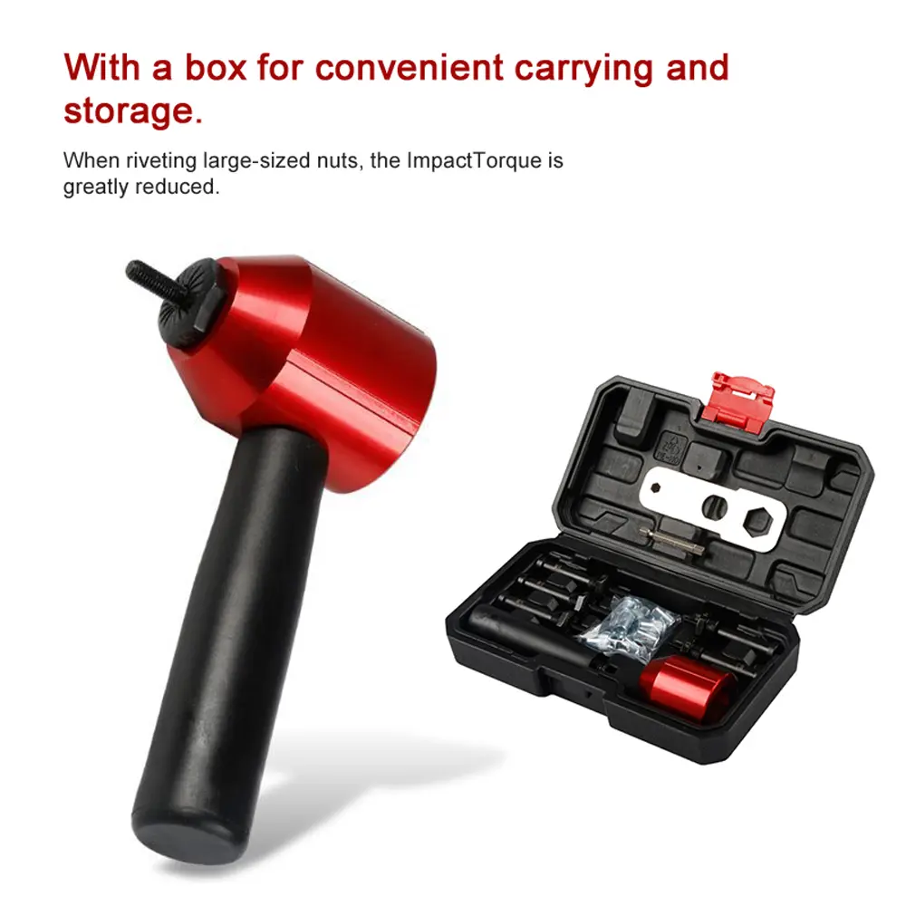 Metric M3-M8 Electric Drill Nut Conversion Tools Set Rivet Nut Converter Insert Nut Riveting Tool Cordless Rivet Nut Adapter Kit
