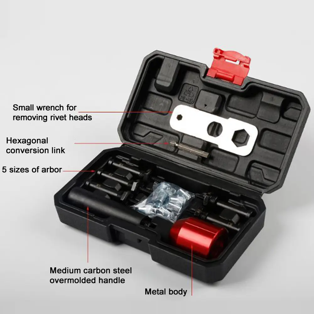 Metric M3-M8 Electric Drill Nut Conversion Tools Set Rivet Nut Converter Insert Nut Riveting Tool Cordless Rivet Nut Adapter Kit