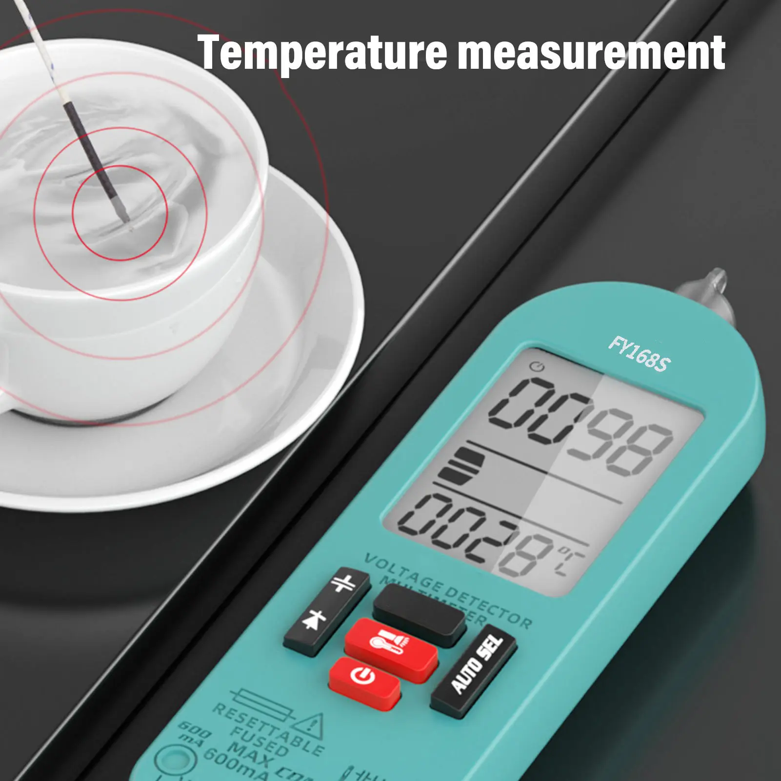 Digital Voltmeter Digital Multimeter Color Display Accuracy Portable Anti Burning Multifunctional AC  Multimeter Voltage Meter