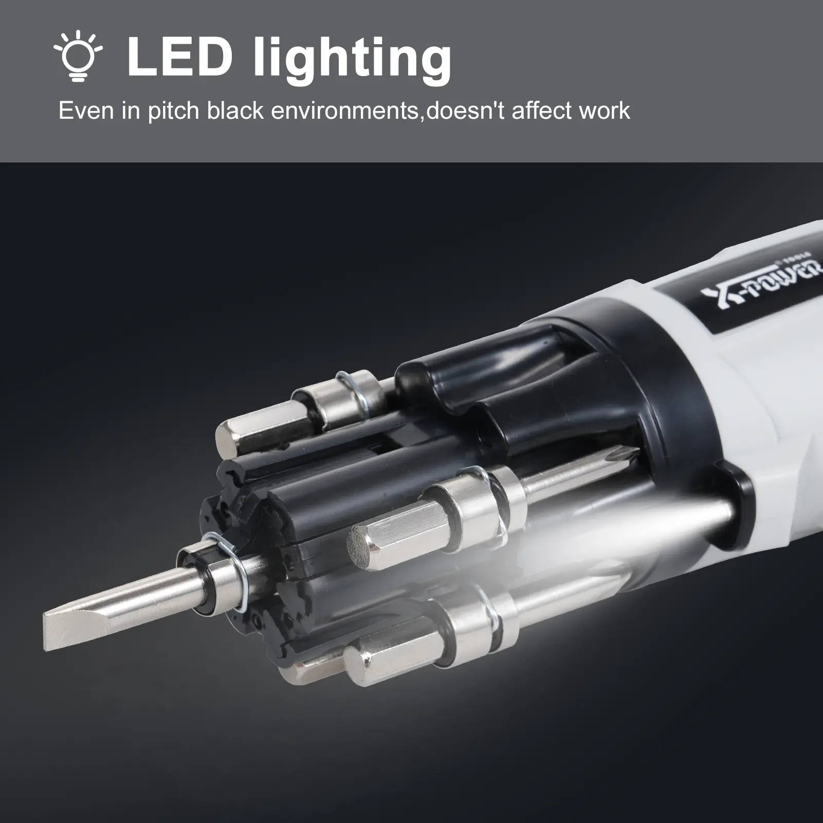 Cordless Screwdriver 3.6V Electric Screwdriver 6pcs Quick Change-Batch Heads 1300mah Rechargeable Screwdriver 19 Bits Fittings