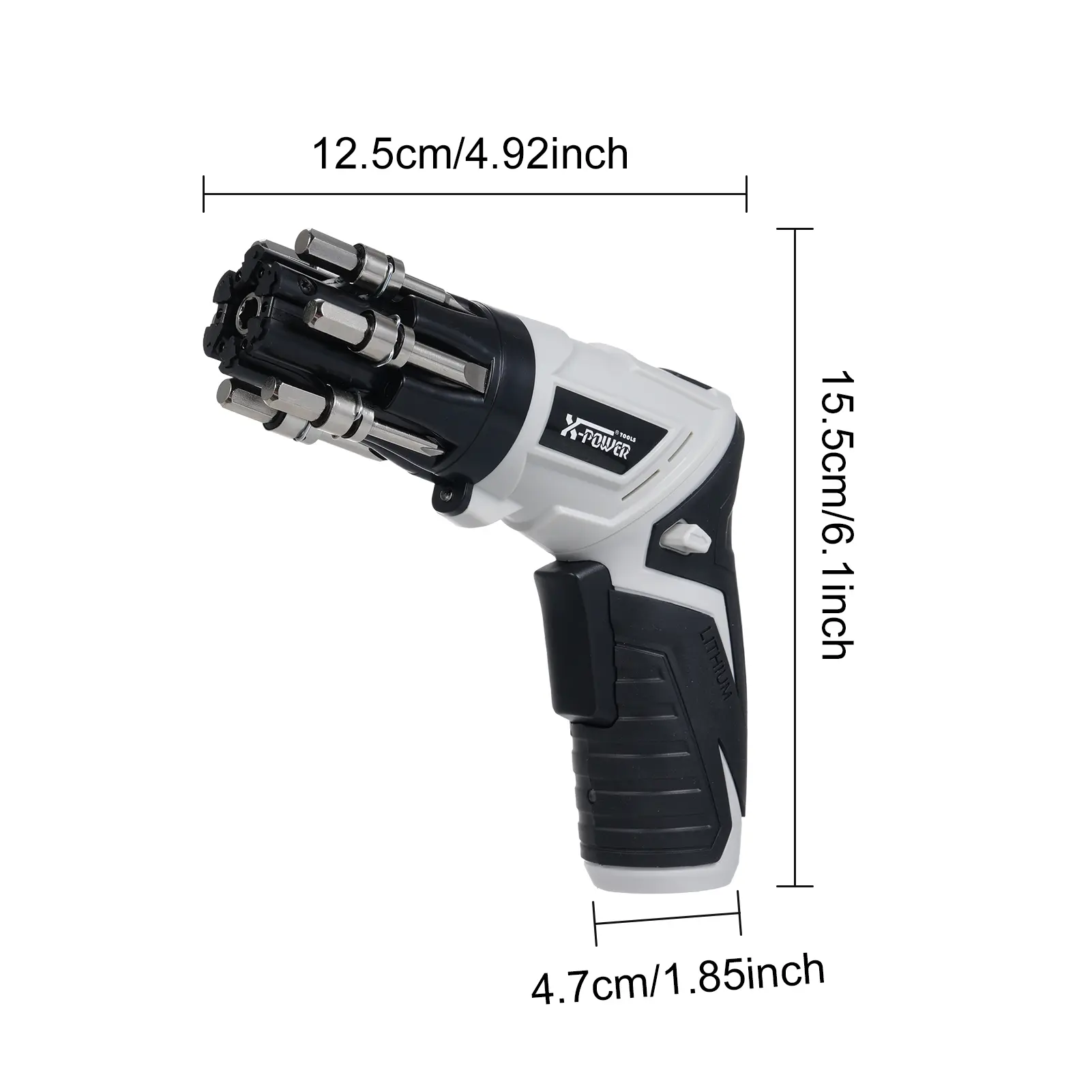 Cordless Screwdriver 3.6V Electric Screwdriver 6pcs Quick Change-Batch Heads 1300mah Rechargeable Screwdriver 19 Bits Fittings