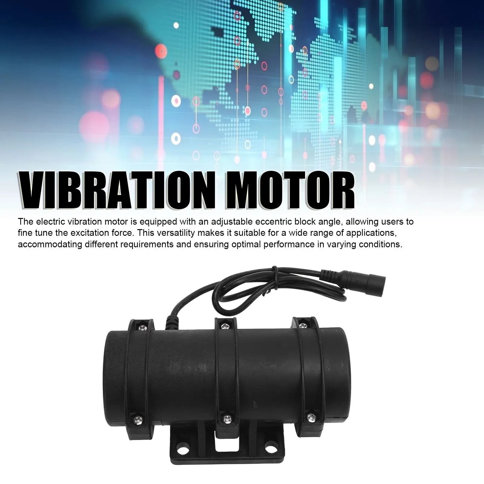 Vibration Motor High Efficiency Good Sealing Split Body Structure Double Eccentric Wheel Massage Bed Motor for Dynamic Seating
