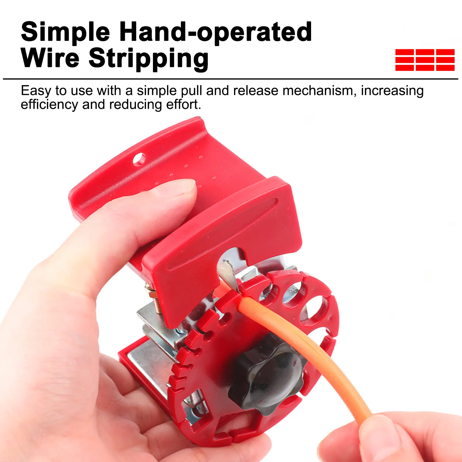 Portable Wire Stripping Tool  Handheld Stripping Machine with Adjustable Cutting Depth for 0.9-16mm² Wire Core Diameter