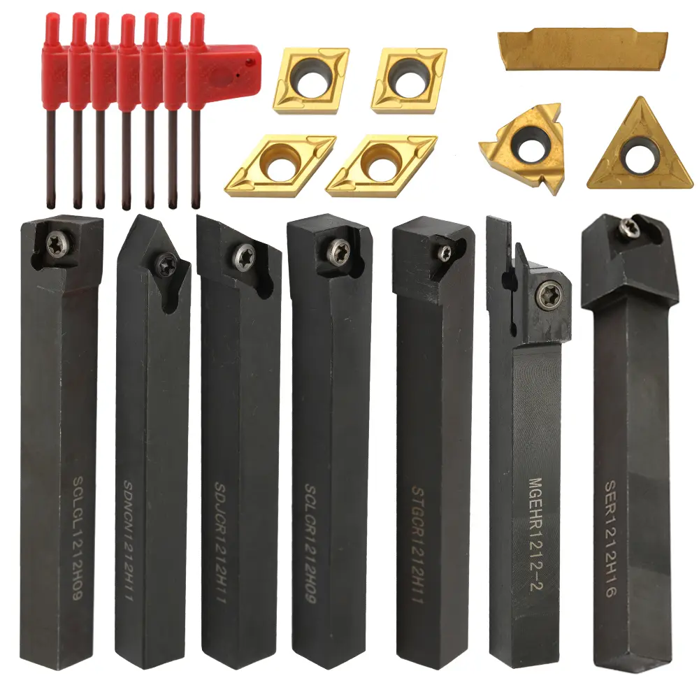 12mm 8mm Milling Tool Holder High Hardness Milling Tool Holder Quick Cutting Efficiency Lathe CNC Arbor with Insert and Wrench