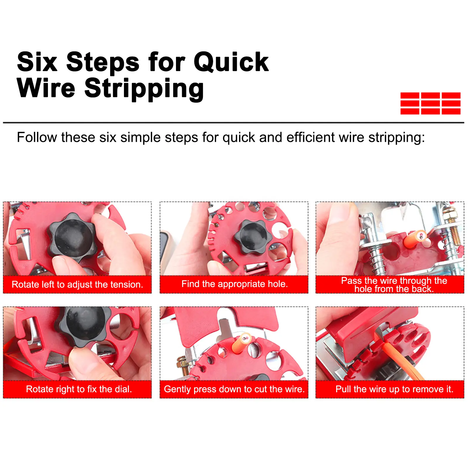 Portable Wire Stripping Tool  Handheld Stripping Machine with Adjustable Cutting Depth for 0.9-16mm² Wire Core Diameter