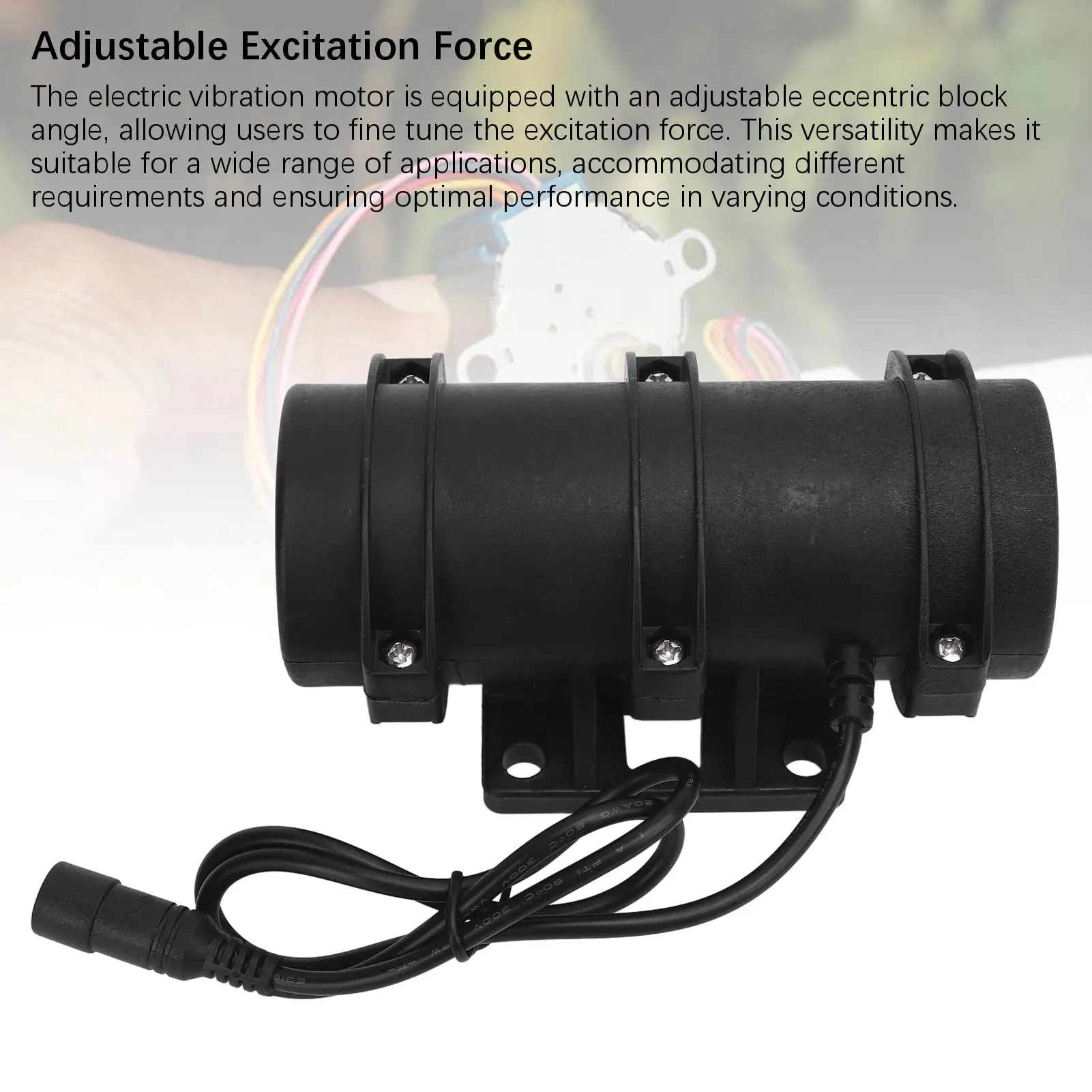 Vibration Motor High Efficiency Good Sealing Split Body Structure Double Eccentric Wheel Massage Bed Motor for Dynamic Seating
