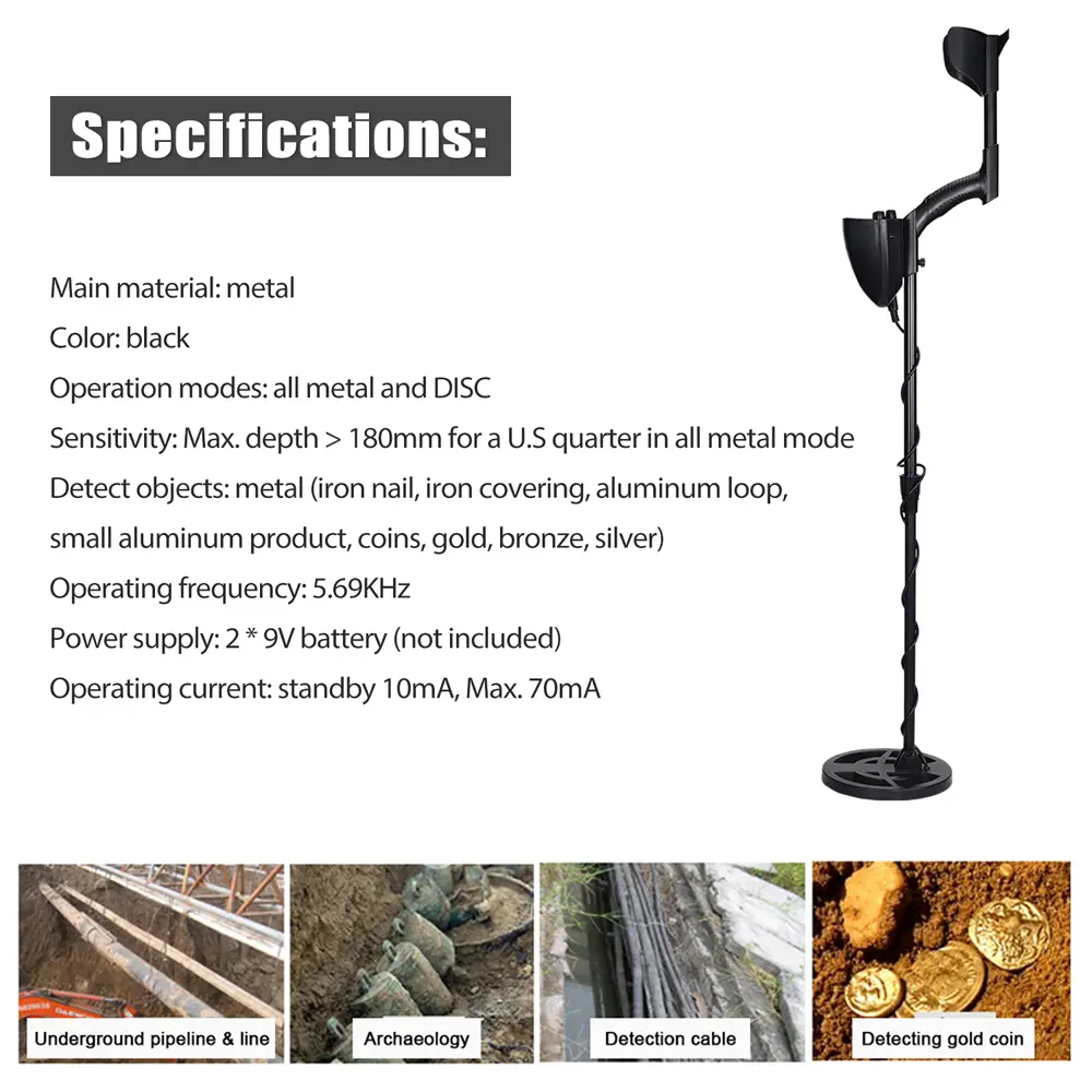Underground Metal Detector GTX5030 MD4030 Gold Digger High Sensitivity Jewelry Gold Treasure Hunter Seekers Metal Detecting Tool