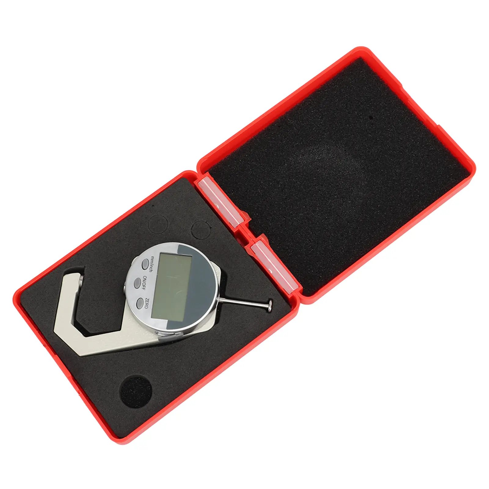 Digital Thickness Meter LCD Electronic Thickness Gauge Sturdy Measuring Range 0‑25.4mm/1inch Lightweight 0.01mm Thickness Gauge
