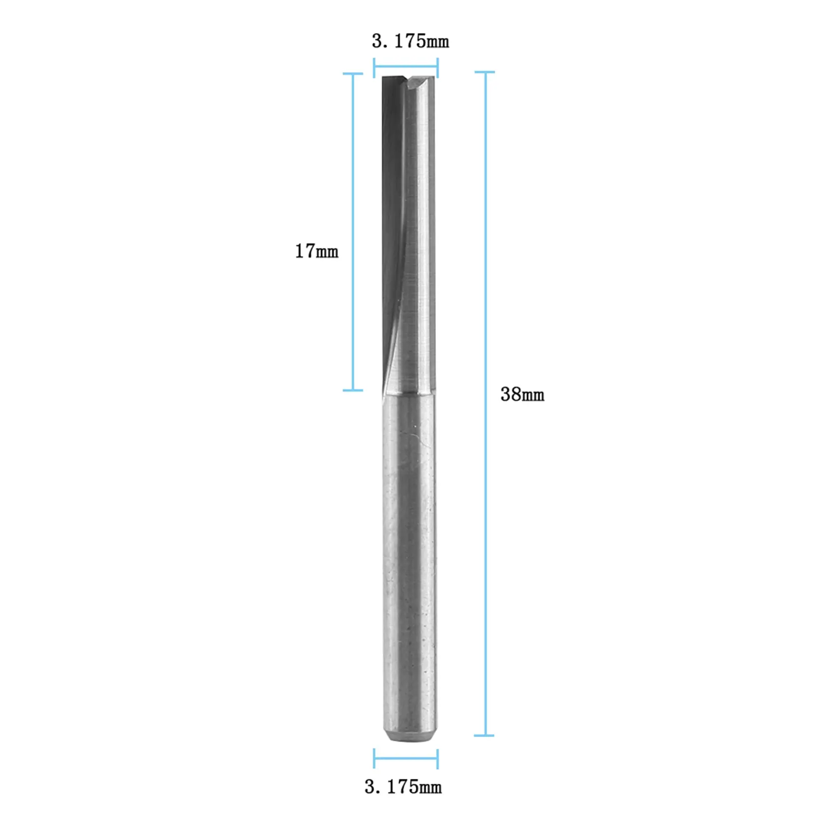 10pcs 38mm End Mill CNC Milling Cutter Cutting Tools Double Straight Flutes Cutting Tool End Mill Milling Bits Milling Cutter