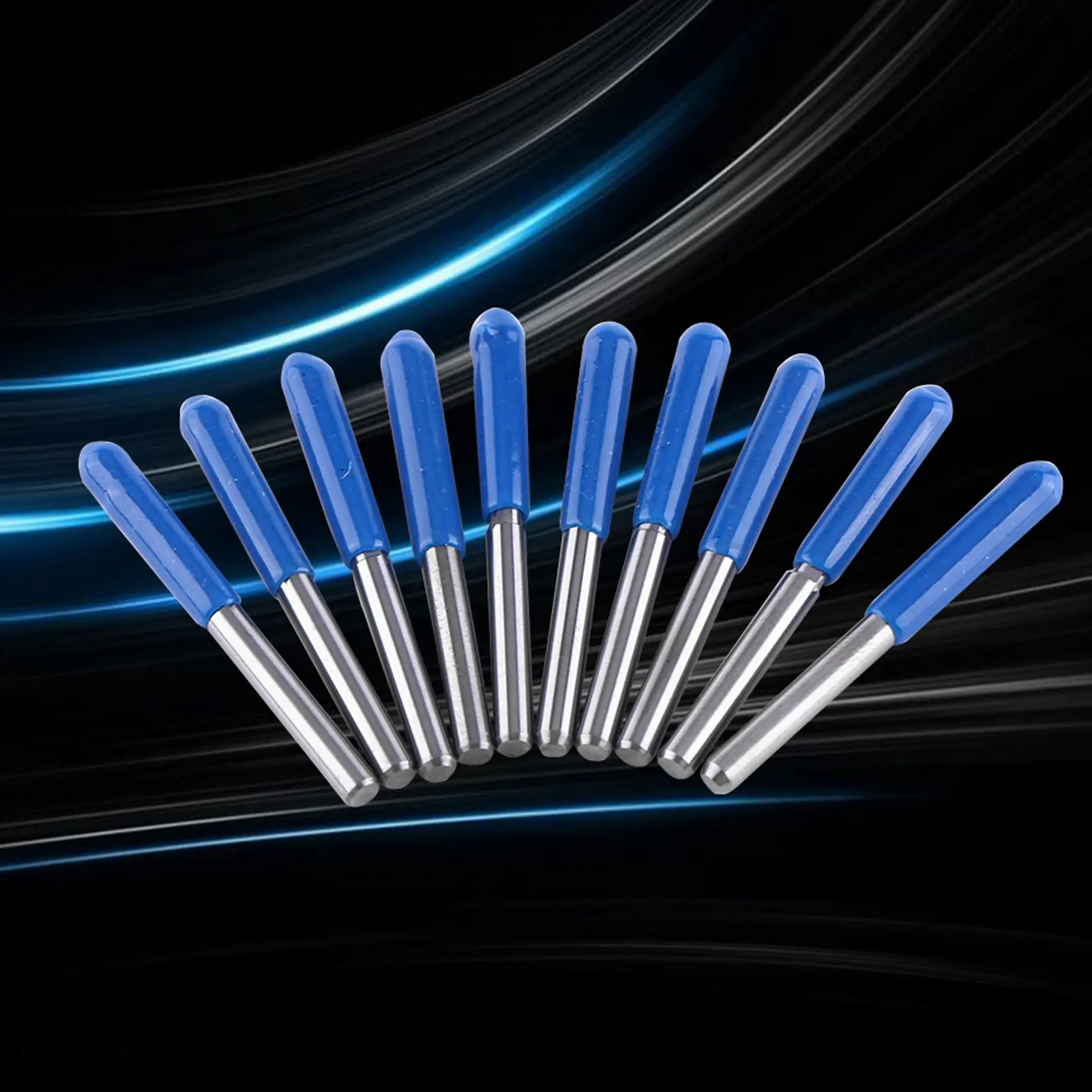 10pcs 38mm End Mill CNC Milling Cutter Cutting Tools Double Straight Flutes Cutting Tool End Mill Milling Bits Milling Cutter