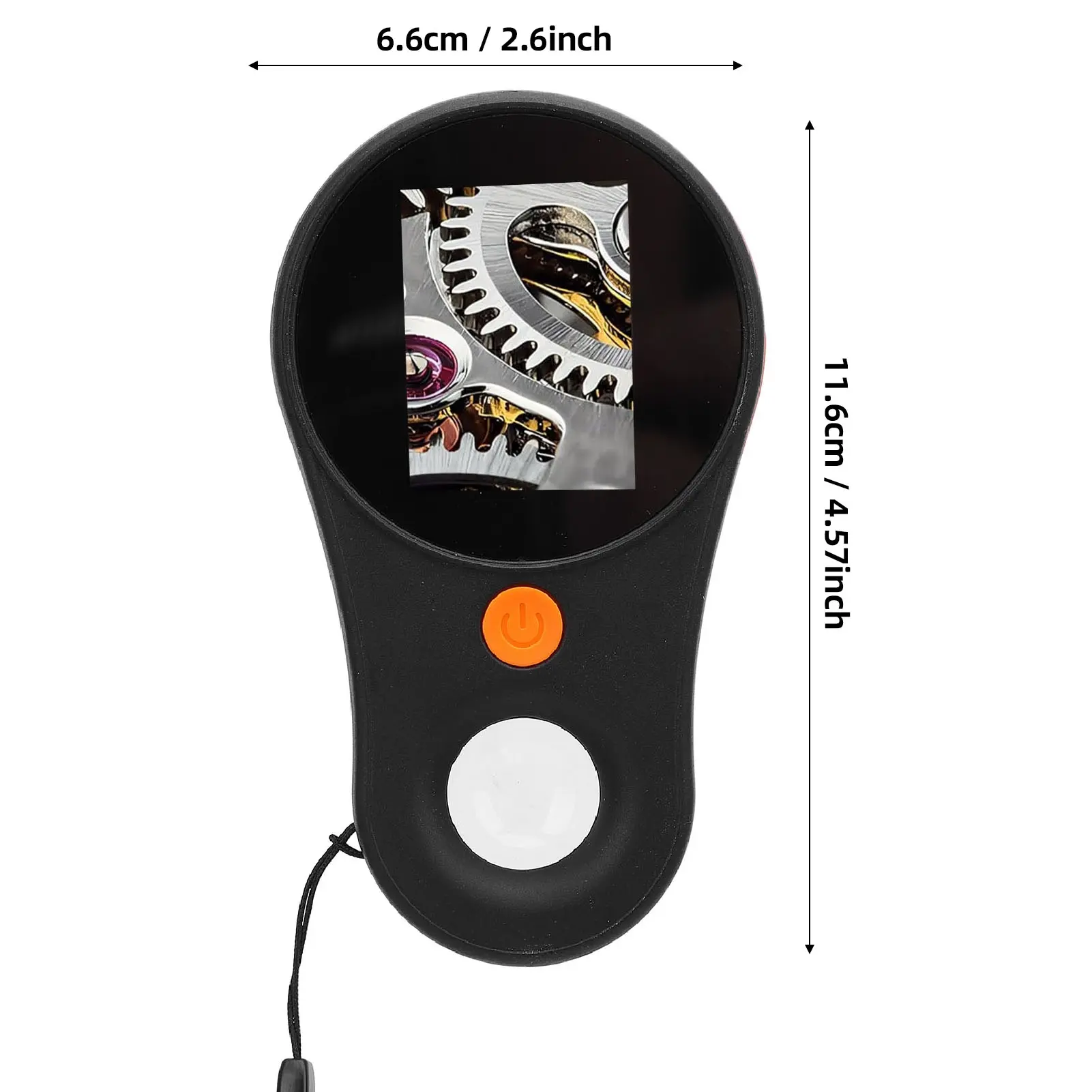 Handheld Digital Microscope 500x Magnification 2.0in Screen Adjustable Brightness 8 LEDs Portable Digital Magnifying Glass