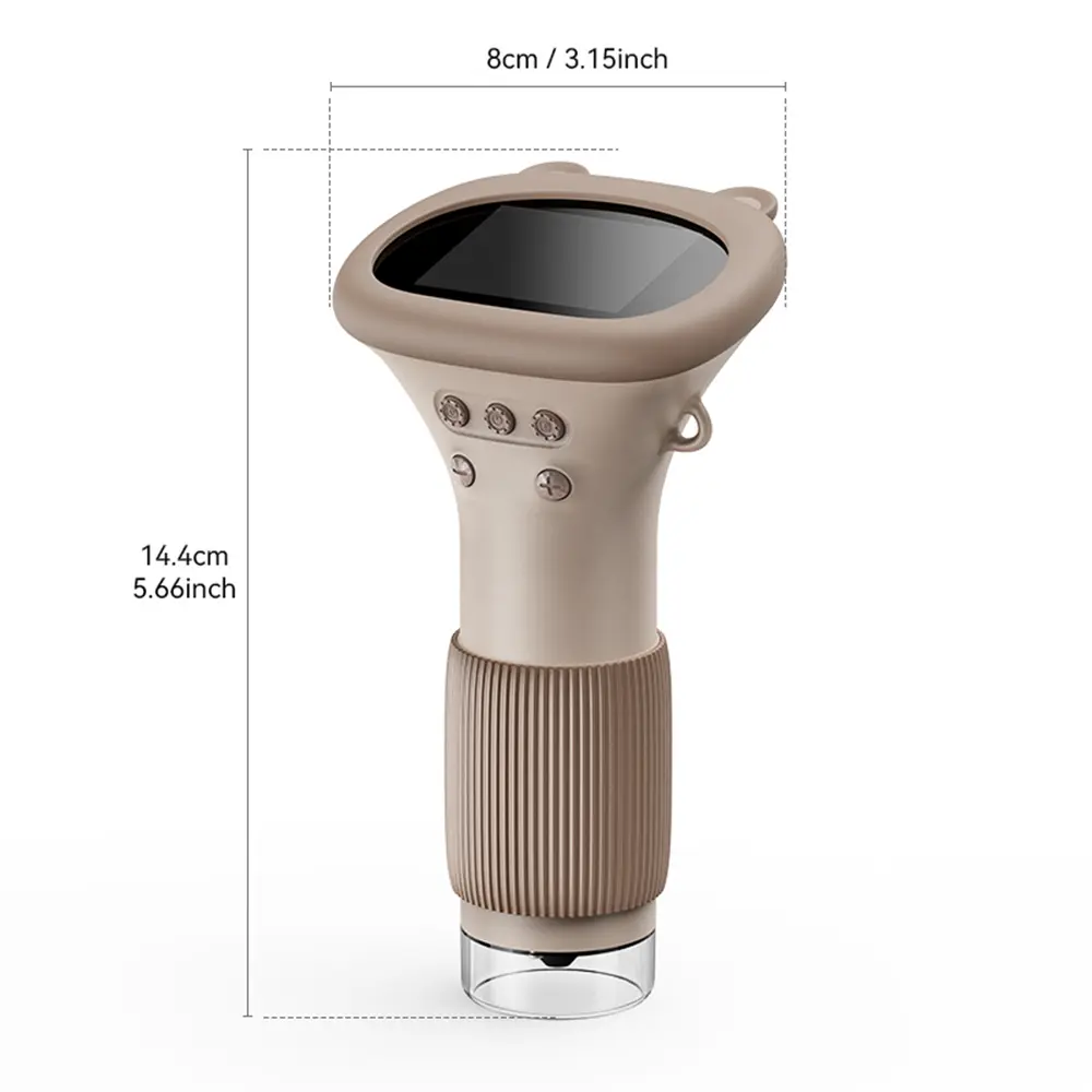 1000X Microscope Magnifying Glass with Light Kids Microscope 2'' Inch Screen 1000X Magnification Mini Handheld Microscope Camera