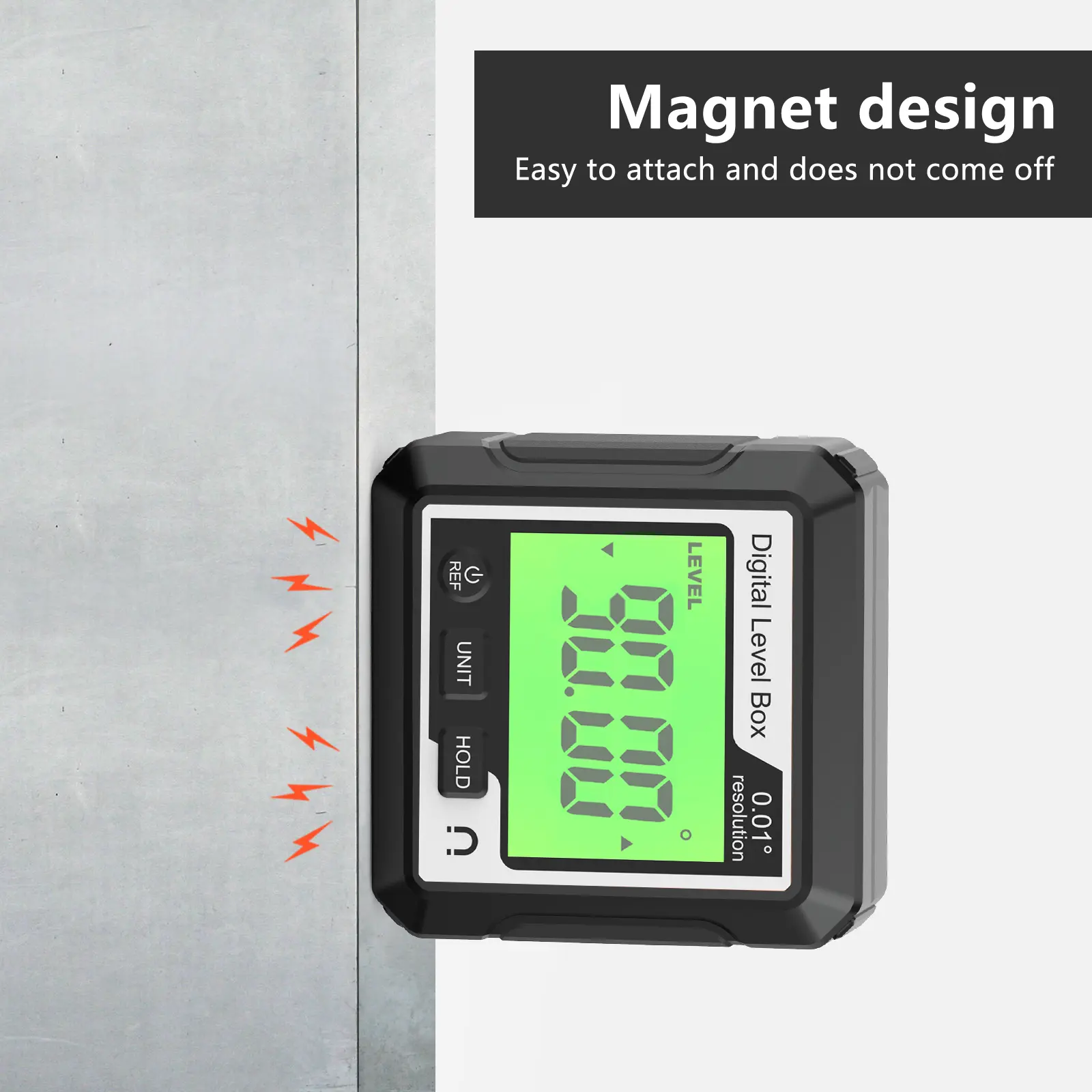 Digital Inclinometer Level Angle Gauge Meter Electronic Protractor With Magnetic Base LCD Precision Level Box Angle Finder Gauge