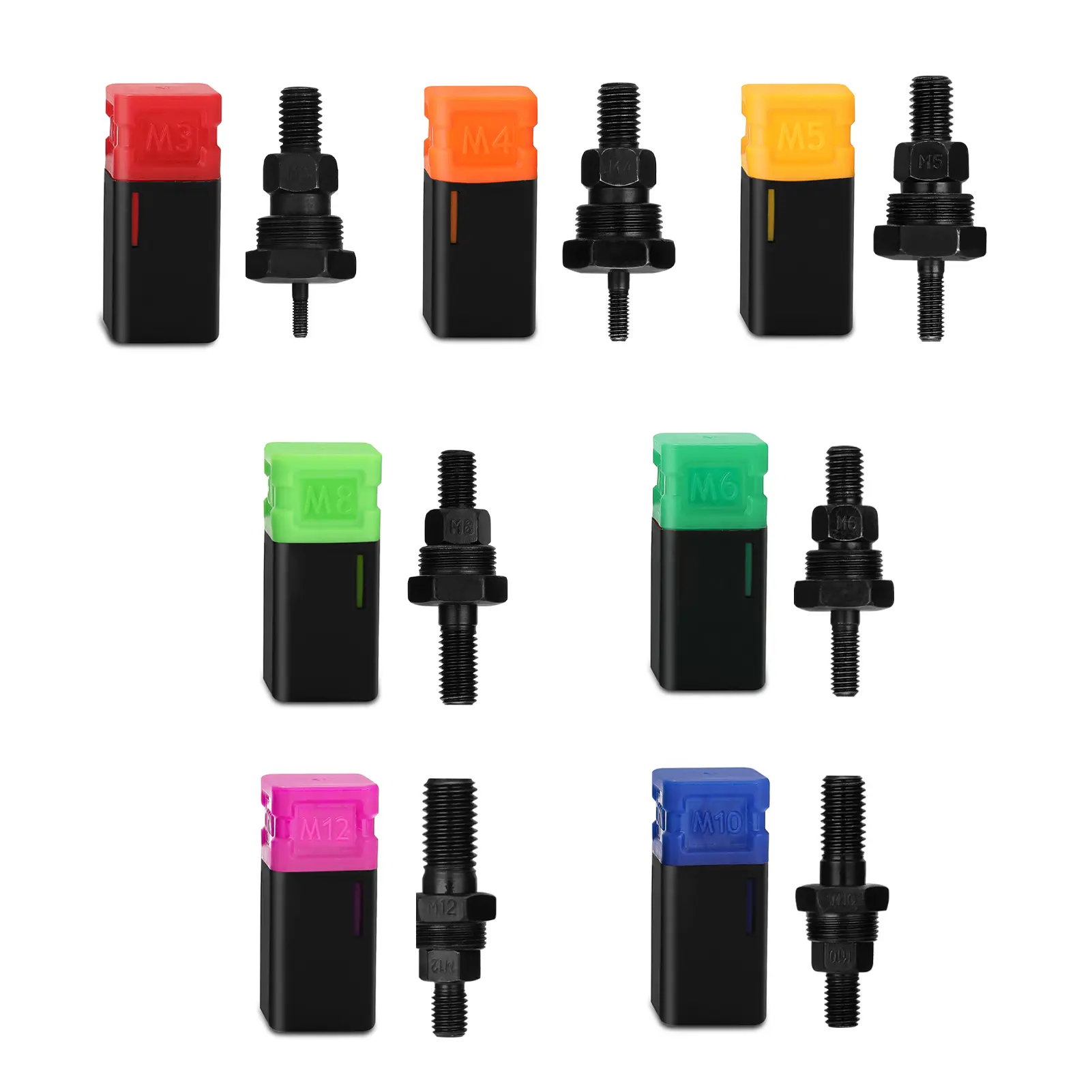 M3 M4 M10 M6 M8 Mandrel Riveter Machine Accessory Threaded Mandrel Rivet Nut Adapter Pull Rod Riveter Replacement Riveting Heads