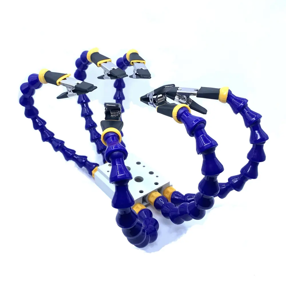 Benches Vise Table Clamp with Flexible Arm Aluminum Alloy Clamp Soldeirng Iron Holder Printed Circuit Board Welding Repairs