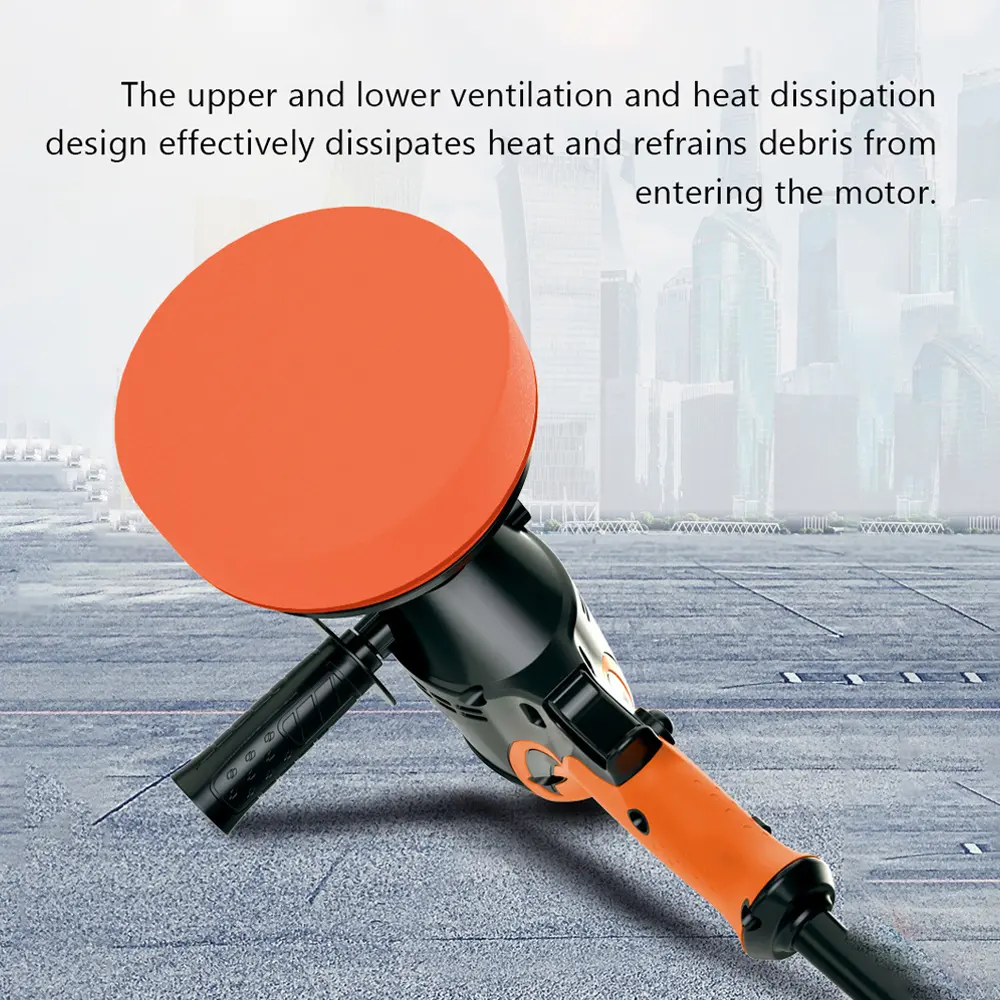 980W Multifunctional 6 Gears Adjustable Speed Car Electric Polisher Waxing Machine Automobile Furniture Car Polishing Tool EU