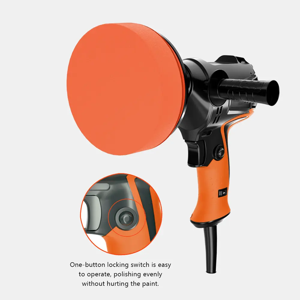 980W Multifunctional 6 Gears Adjustable Speed Car Electric Polisher Waxing Machine Automobile Furniture Car Polishing Tool EU
