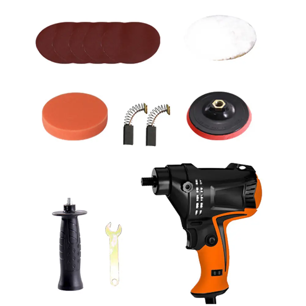 980W Multifunctional 6 Gears Adjustable Speed Car Electric Polisher Waxing Machine Automobile Furniture Car Polishing Tool EU