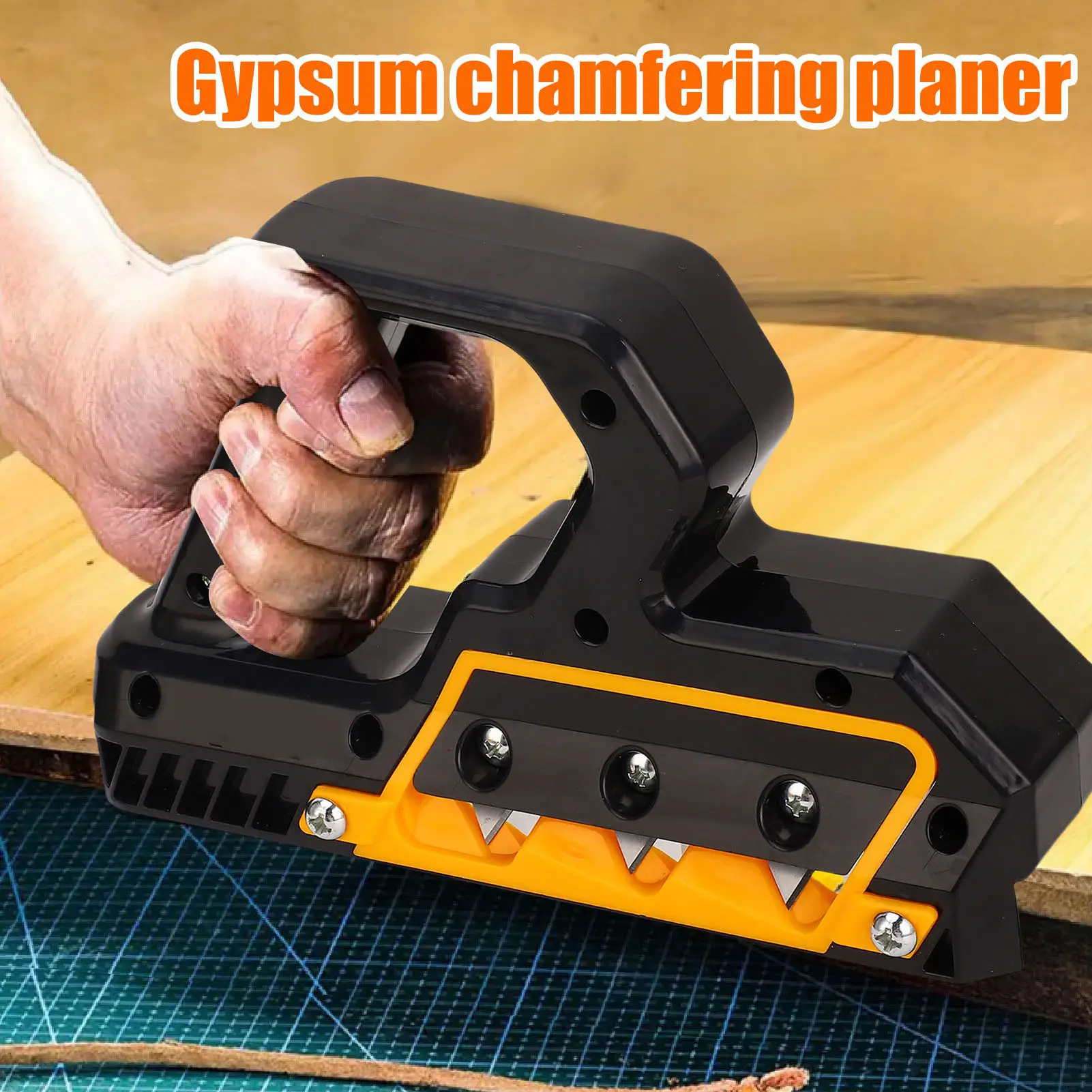 60 Degree Gypsum Board Chamferer Plasterboard Edger Quick Cutter Gypsum Board Hand Plane for Woodworking Gypsum Board Hand Plane