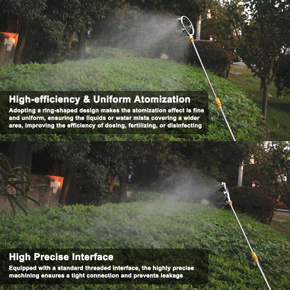 Stainless Steel Mist Nozzle for Agricultural Spraying Machine Accessory Uniform Fogging Multi-Purpose Electric Manual Sprayers