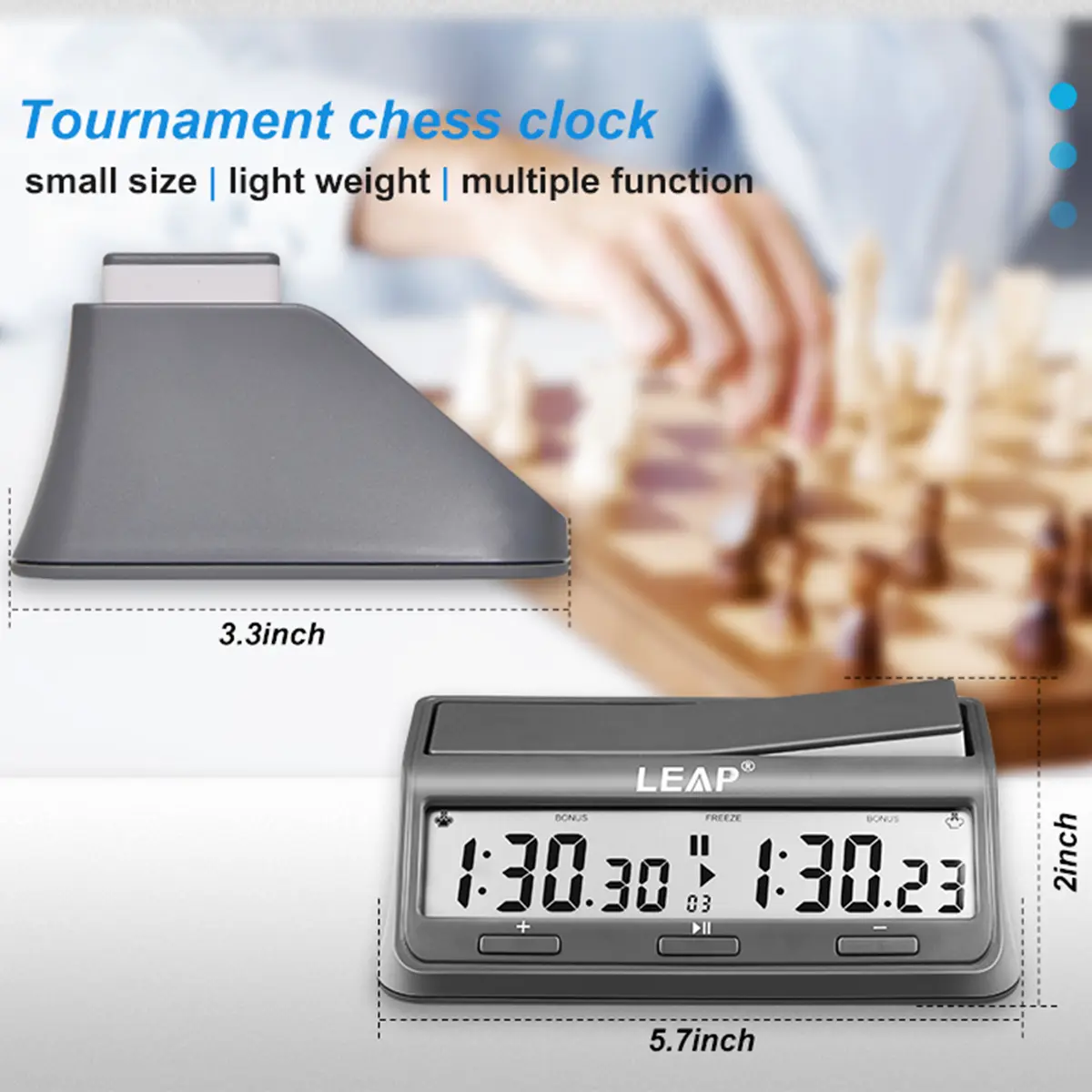Professional Chess Clock Multifunctional Digital Watch Accurate Count Up Count Down Timer Board Game Stopwatch